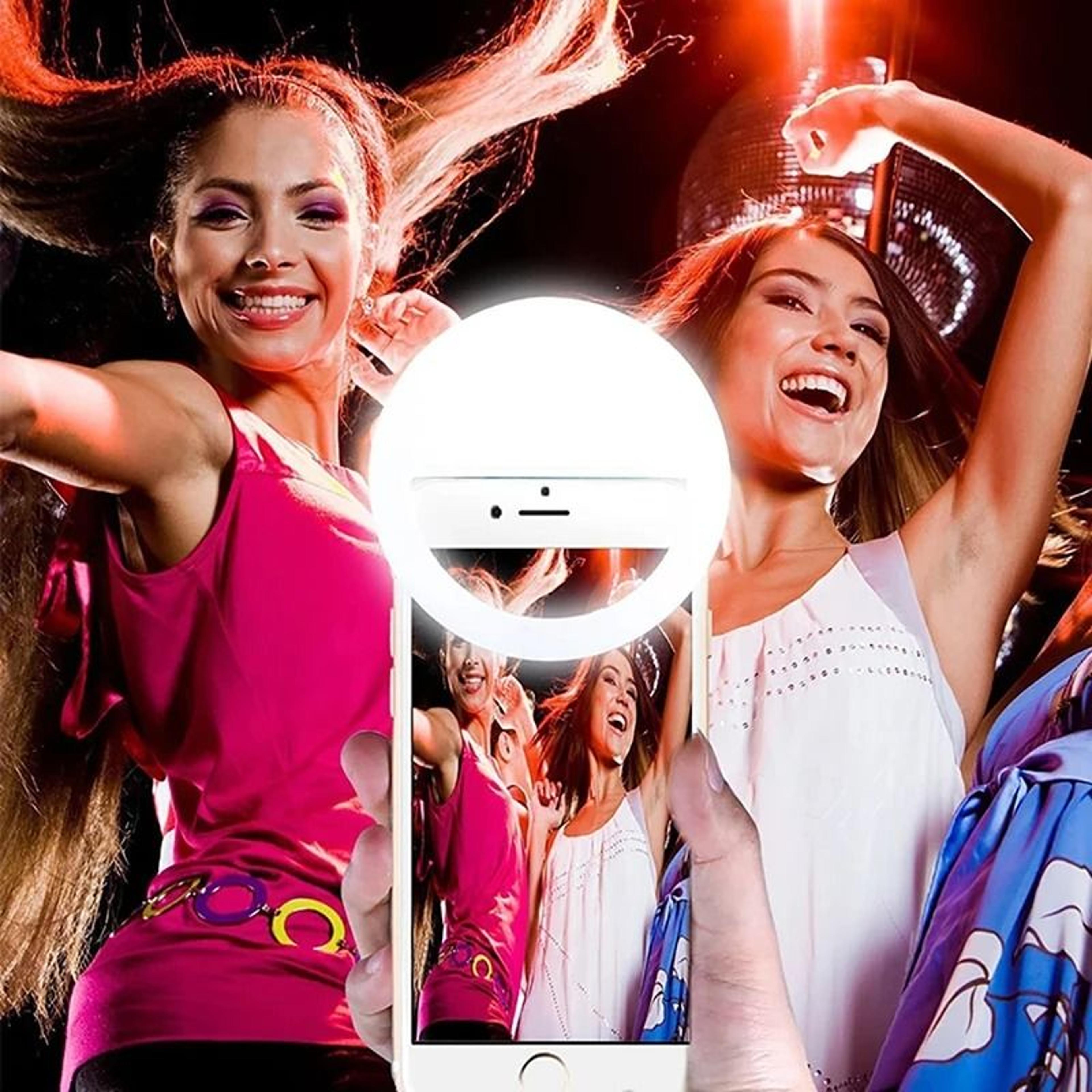 LED Light Ring Phone Lens Selfie Light  Adjustable Brightness Mini Fill Lamp For IPhone Android  La 2
