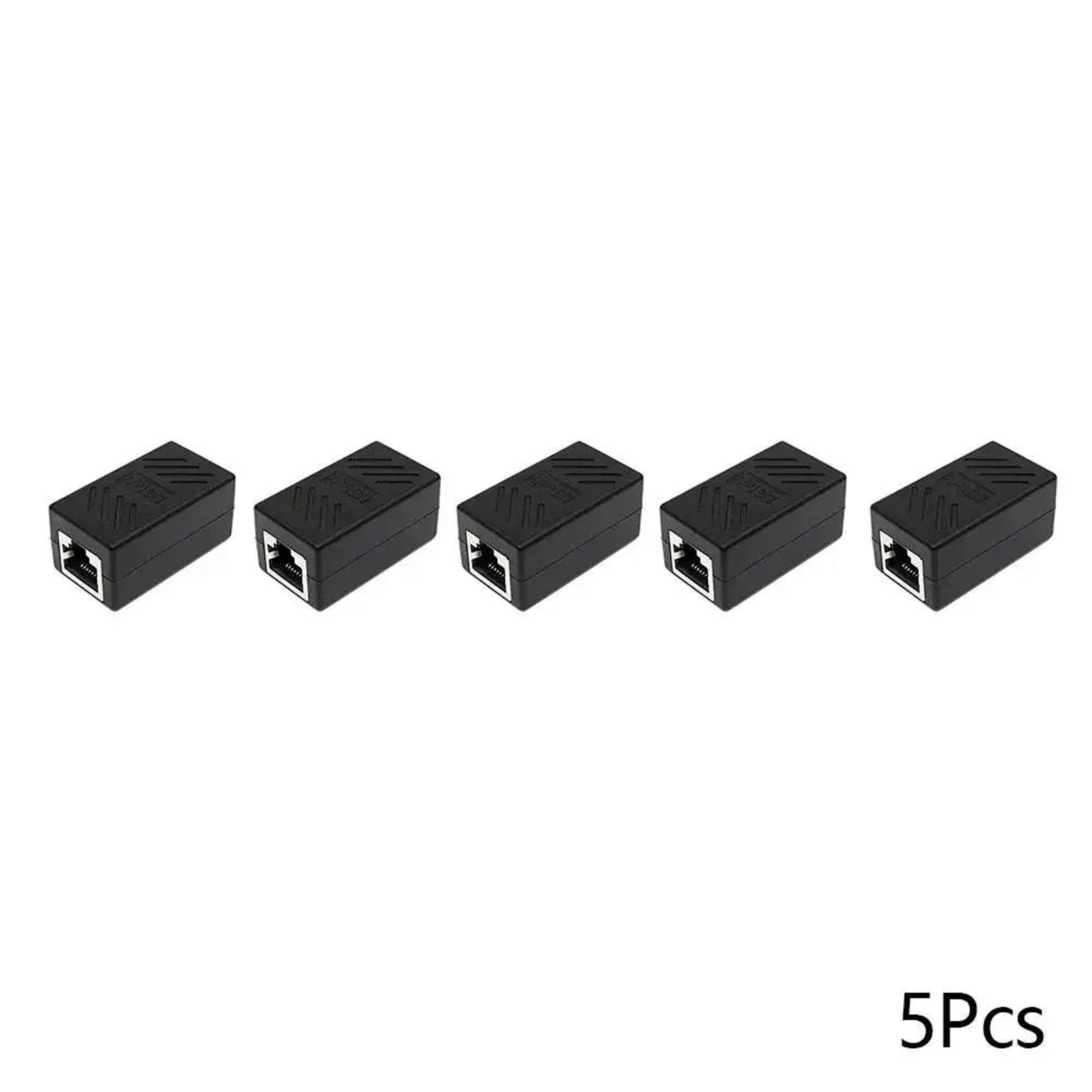 RJ45 Ethernet Coupler Extender  Female To Female Cat5Cat6 Connector Adapter For Networking 6