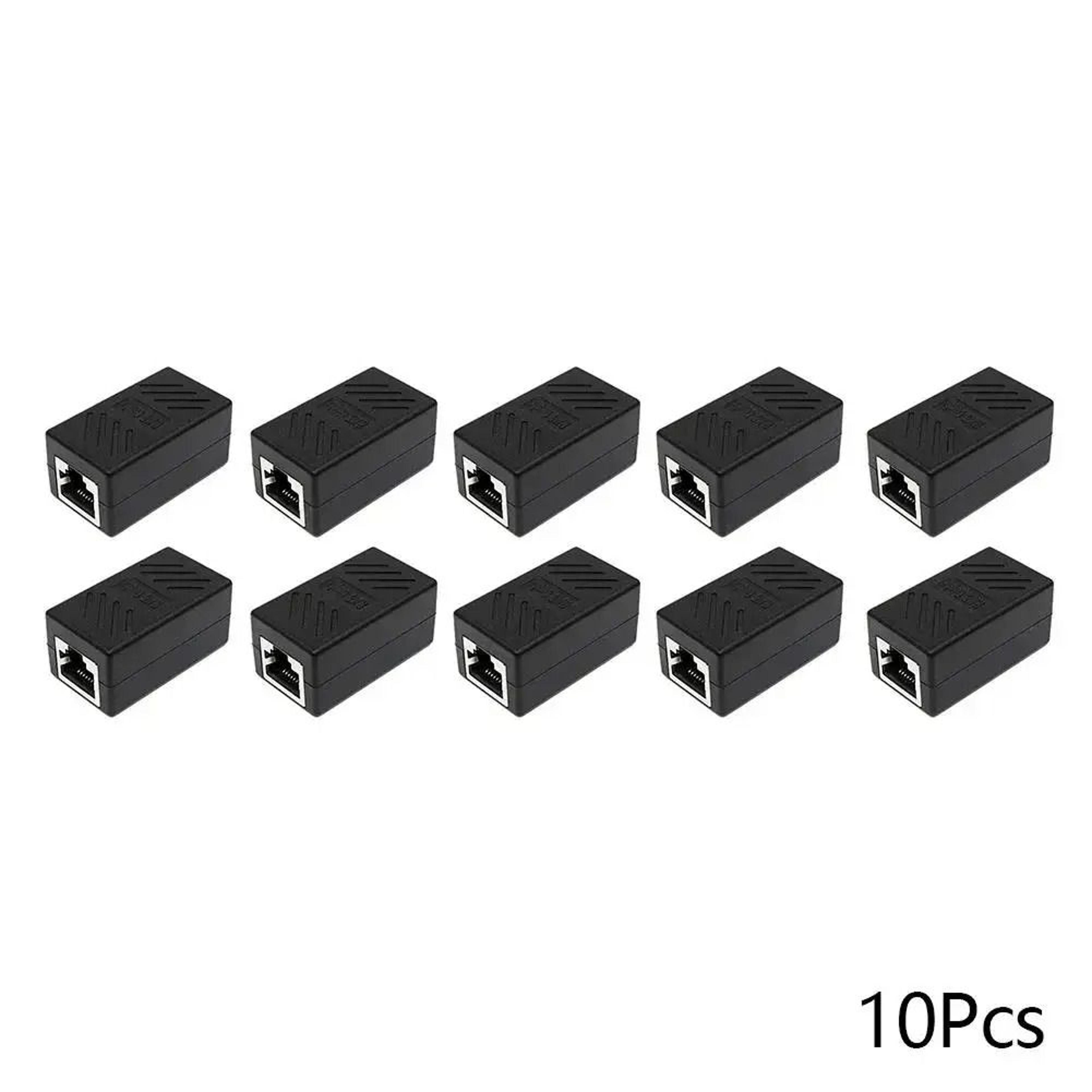RJ45 Ethernet Coupler Extender  Female To Female Cat5Cat6 Connector Adapter For Networking 8