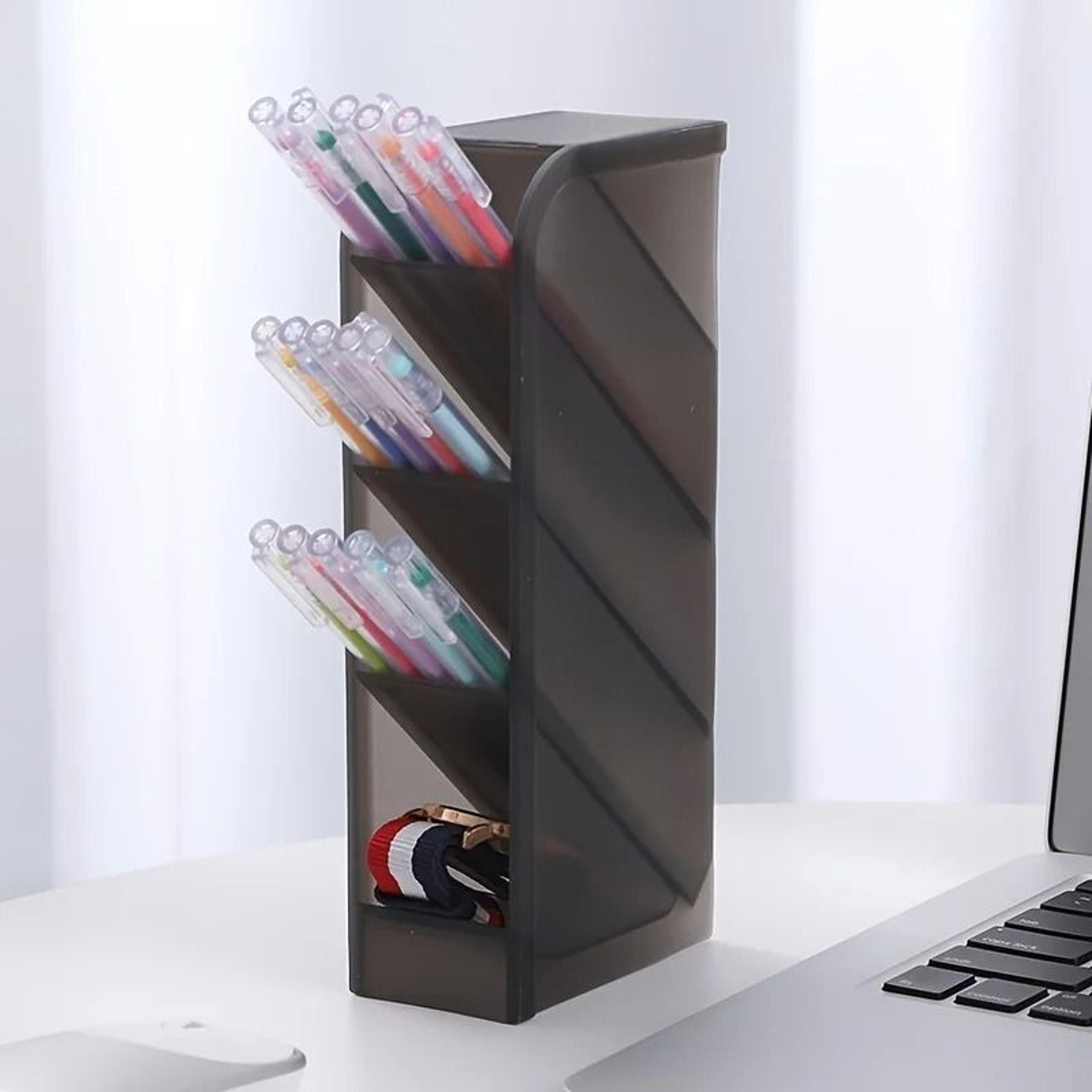 Creative MultiFunctional Desktop Storage  Diagonal MultiLayer Pen  Cosmetic Brush Holder 5