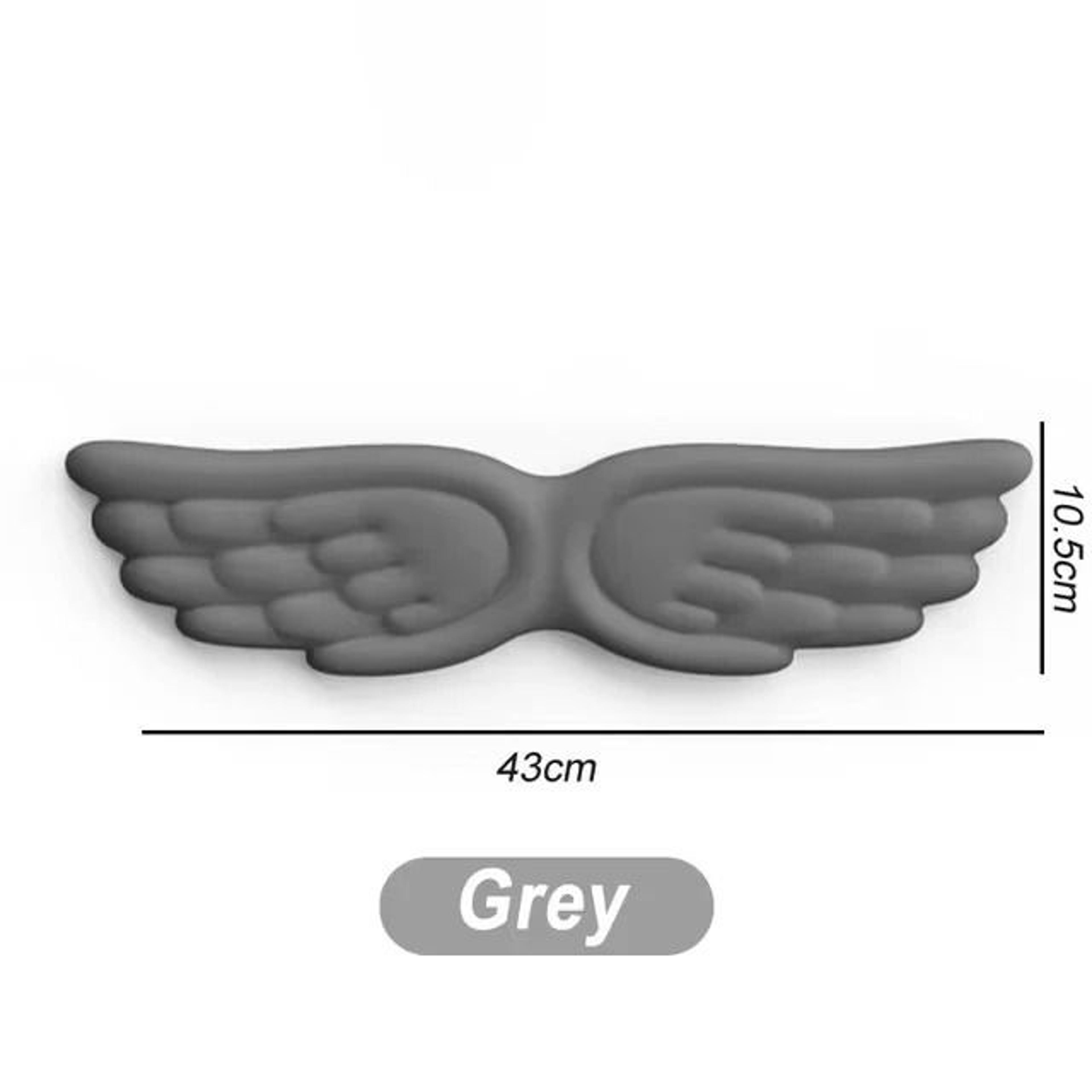 Angel Wings Ergonomic Wrist Rest Set  Memory Foam NonSlip Keyboard  Mouse Pad For Office And Gaming 9