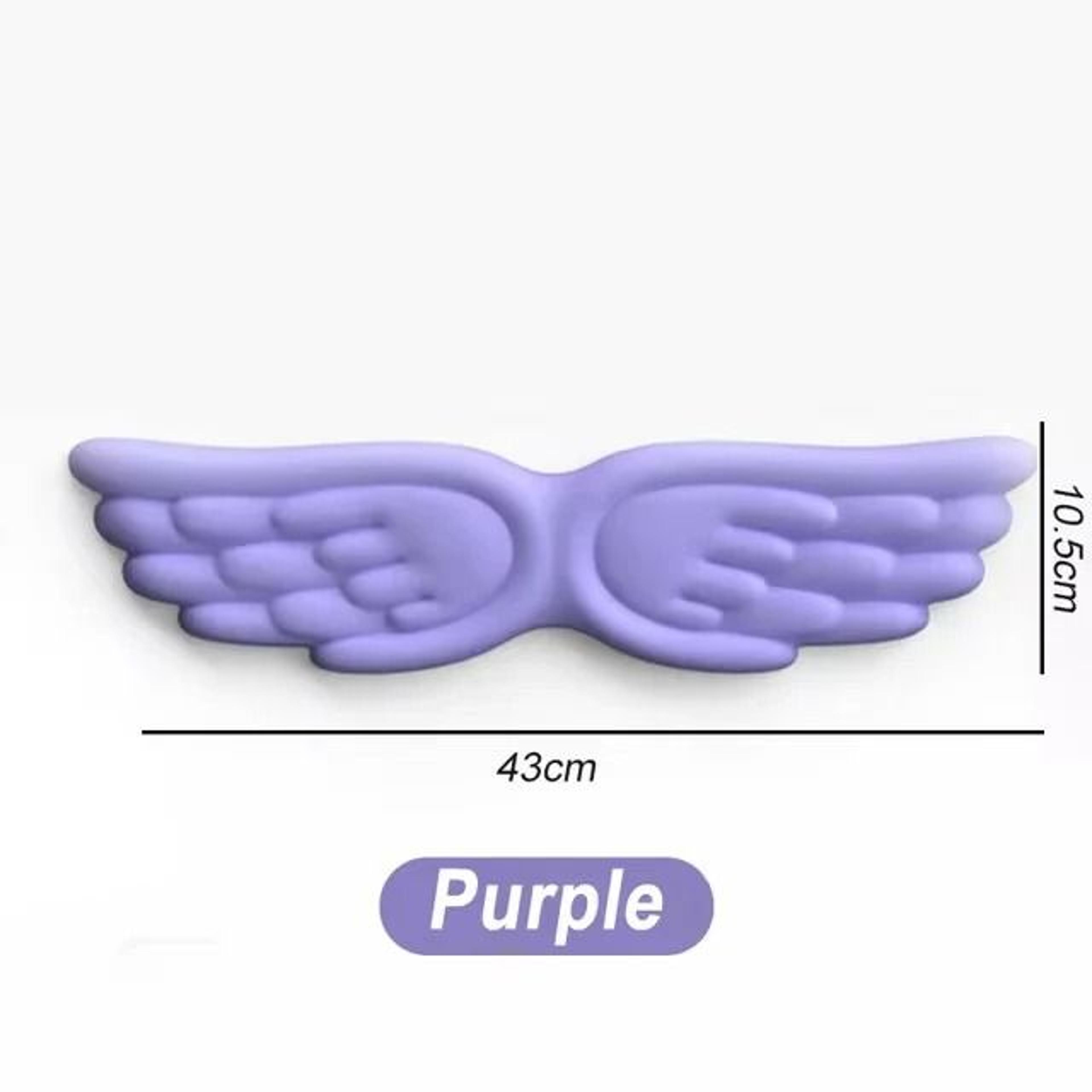 Angel Wings Ergonomic Wrist Rest Set  Memory Foam NonSlip Keyboard  Mouse Pad For Office And Gaming 11