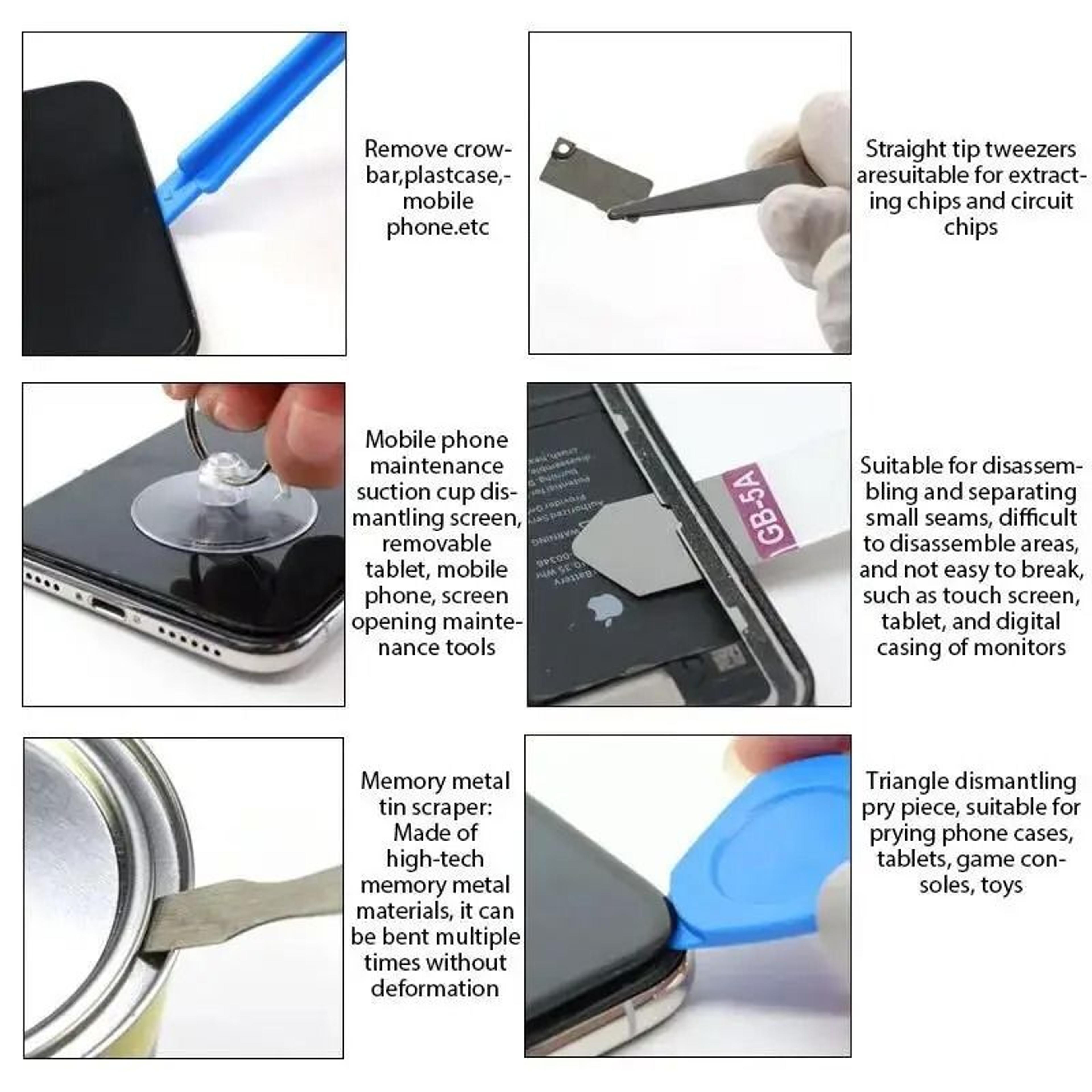 40in1 Professional Mobile Phone Repair Tool Kit  Precision Disassembly  Screen Pry Set 5