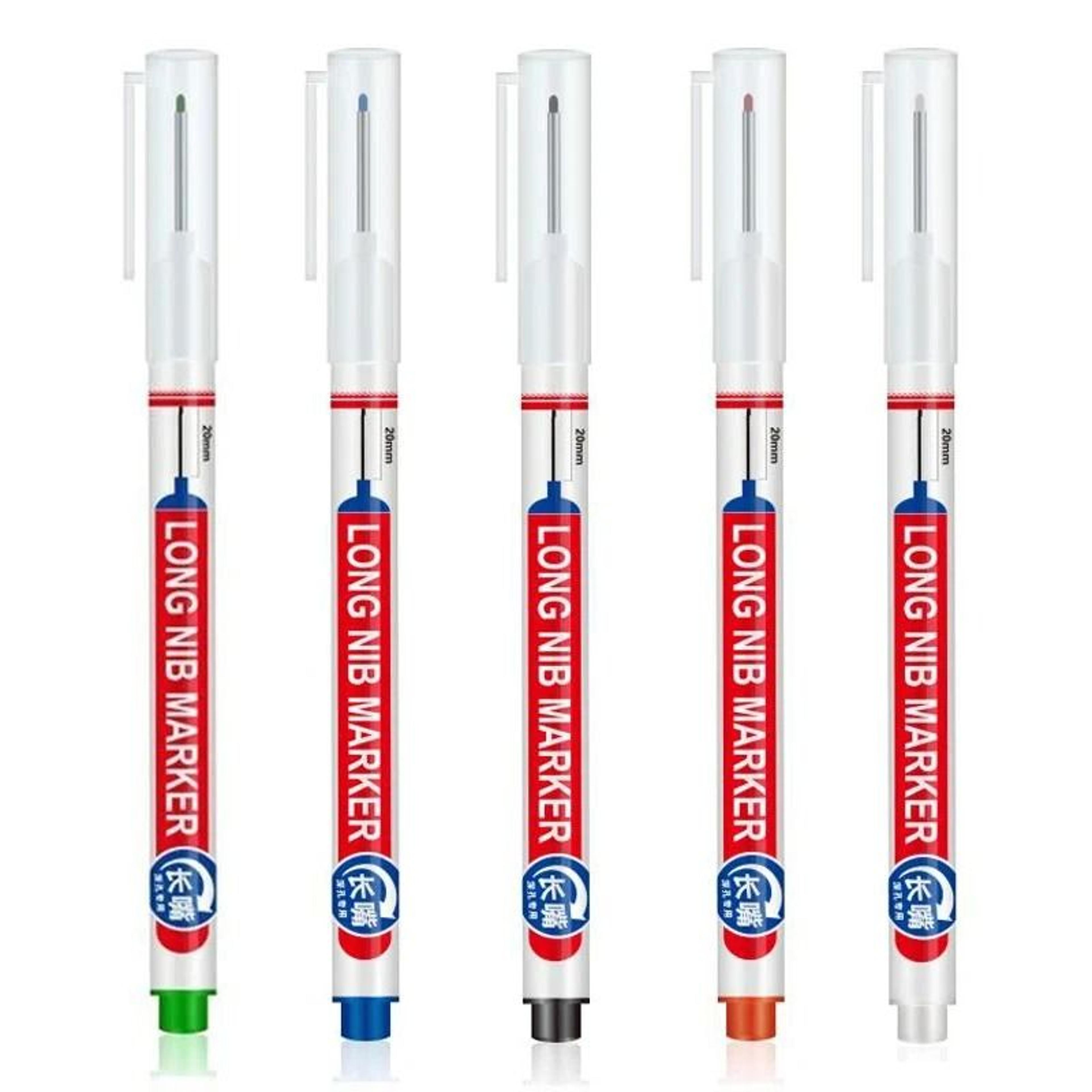 MultiPurpose 20mm Long Head Deep Hole Marker  Professional Waterproof Pen For Woodworking  Metalwor 12
