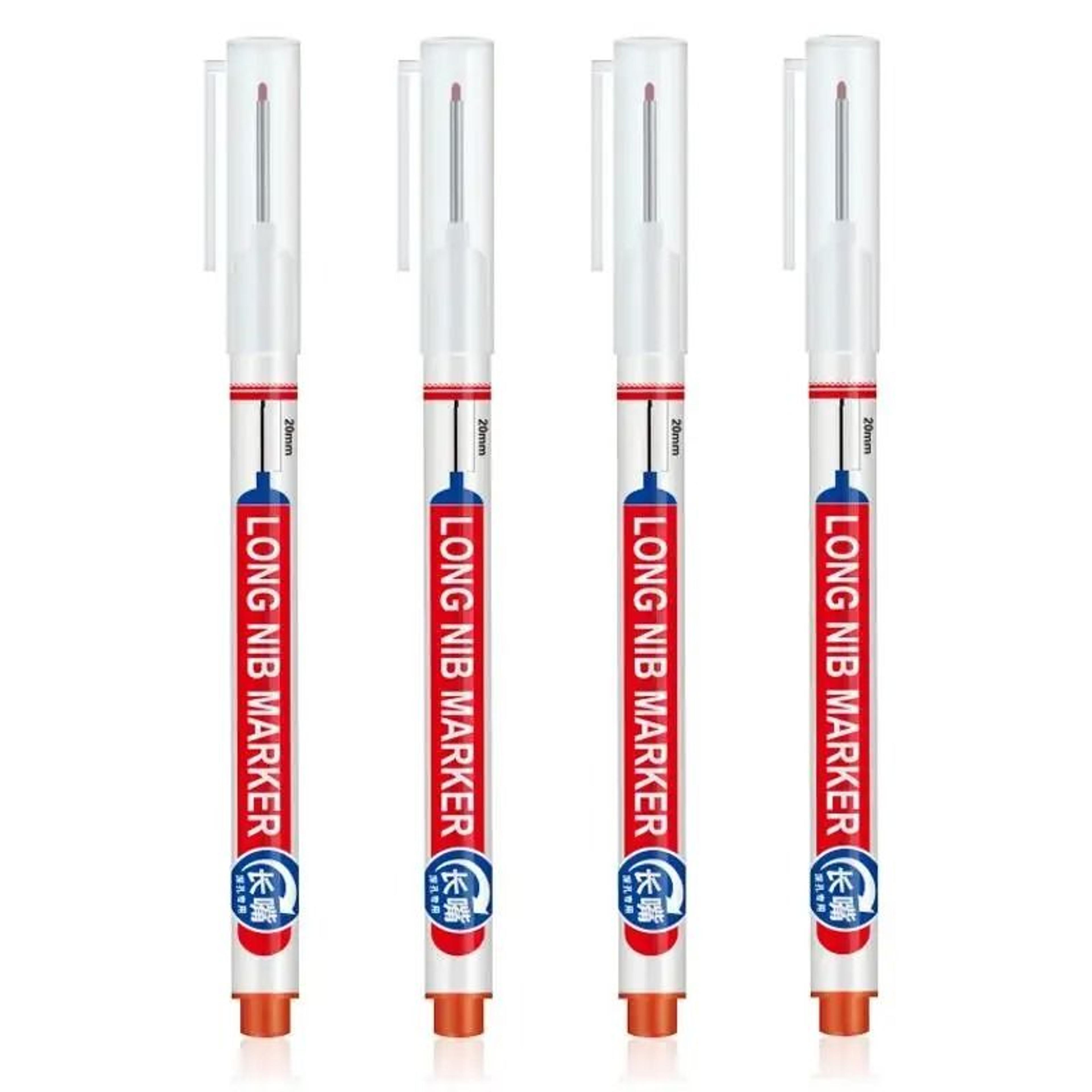 MultiPurpose 20mm Long Head Deep Hole Marker  Professional Waterproof Pen For Woodworking  Metalwor 6