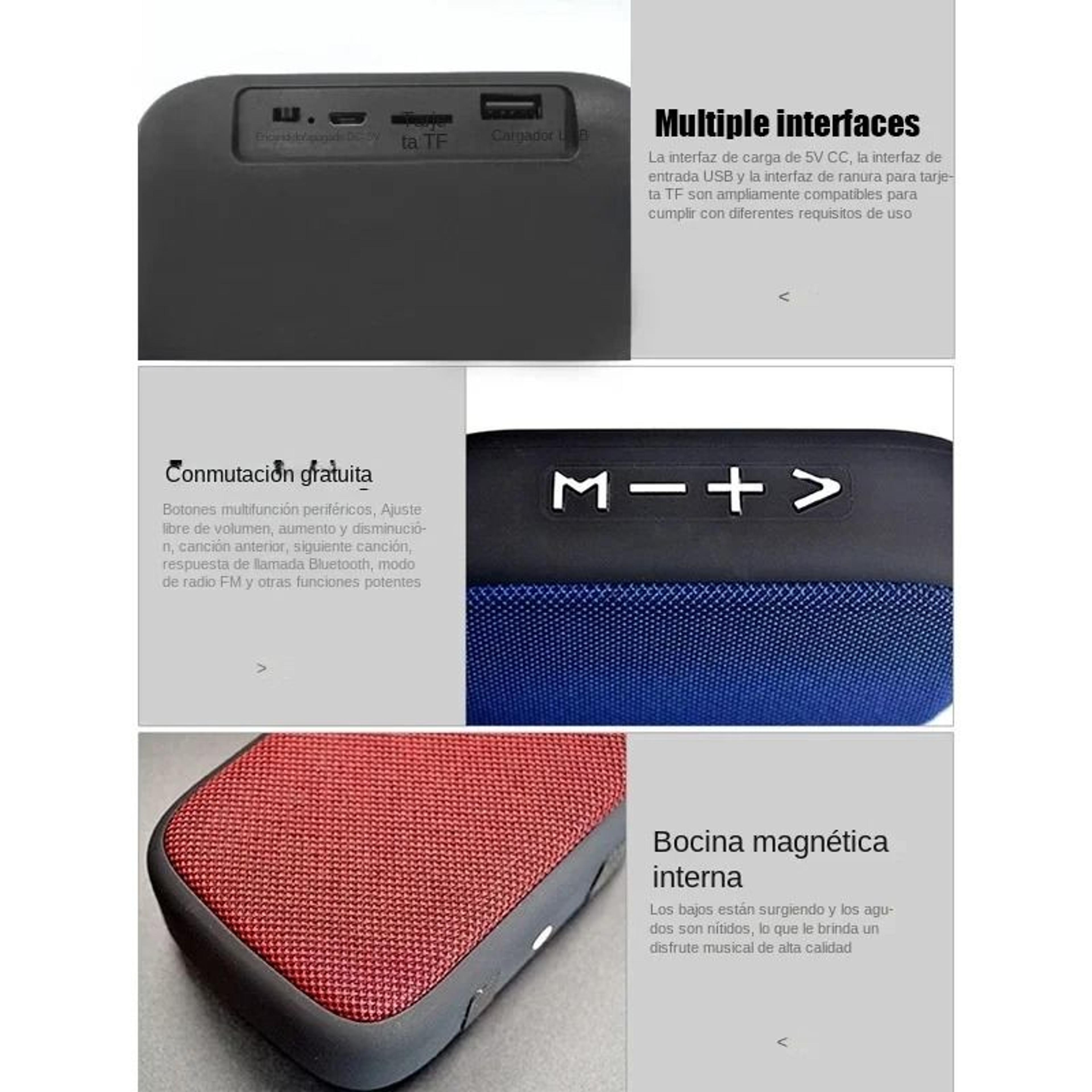 Mini Bluetooth Speaker Subwoofer Portable Wireless Soundbar With HIFI Audio For Outdoor And Indoor  4