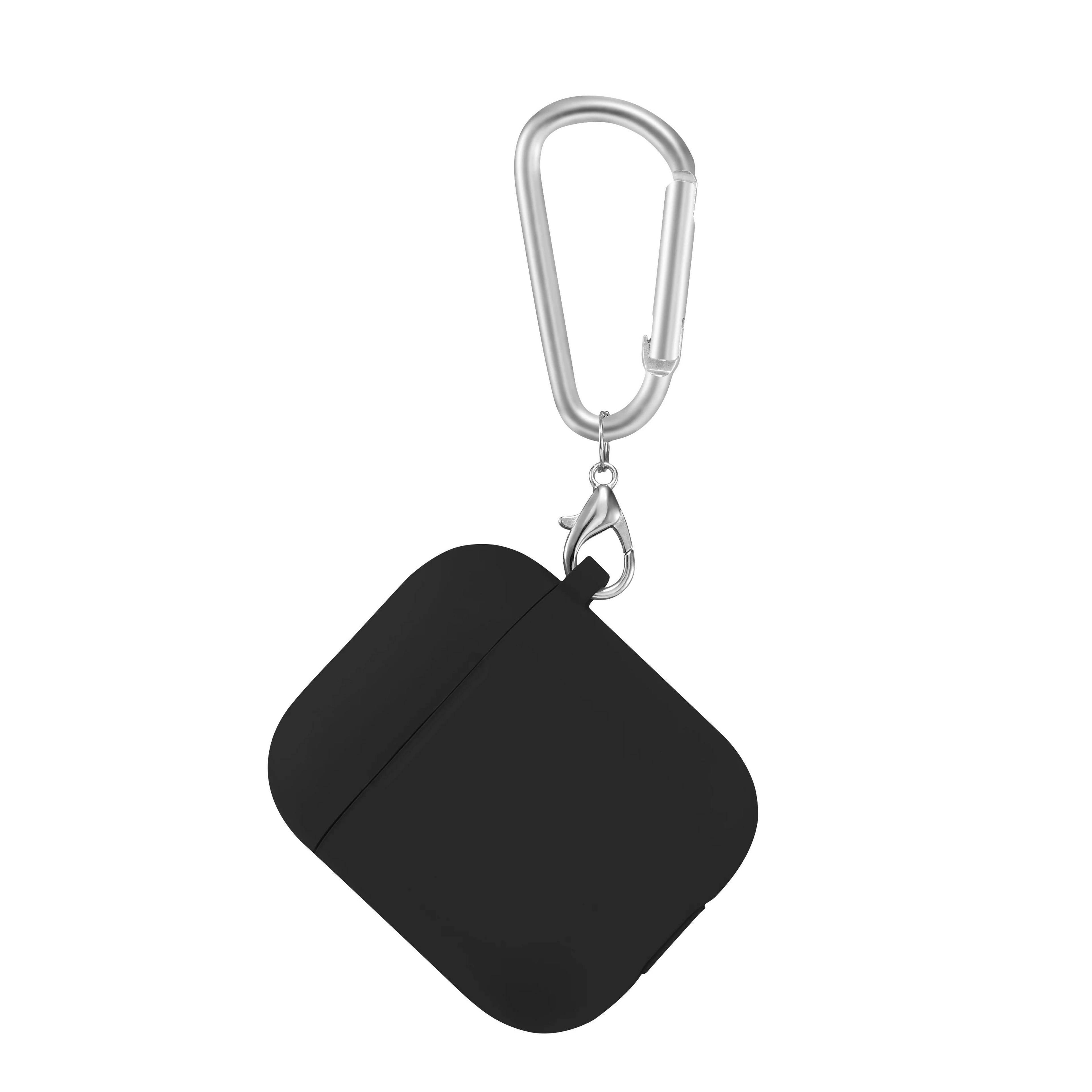 Soft Silicone Earphone Case For Apple AirPods 1st And 2nd Gen With Protective Keychain Cover 4