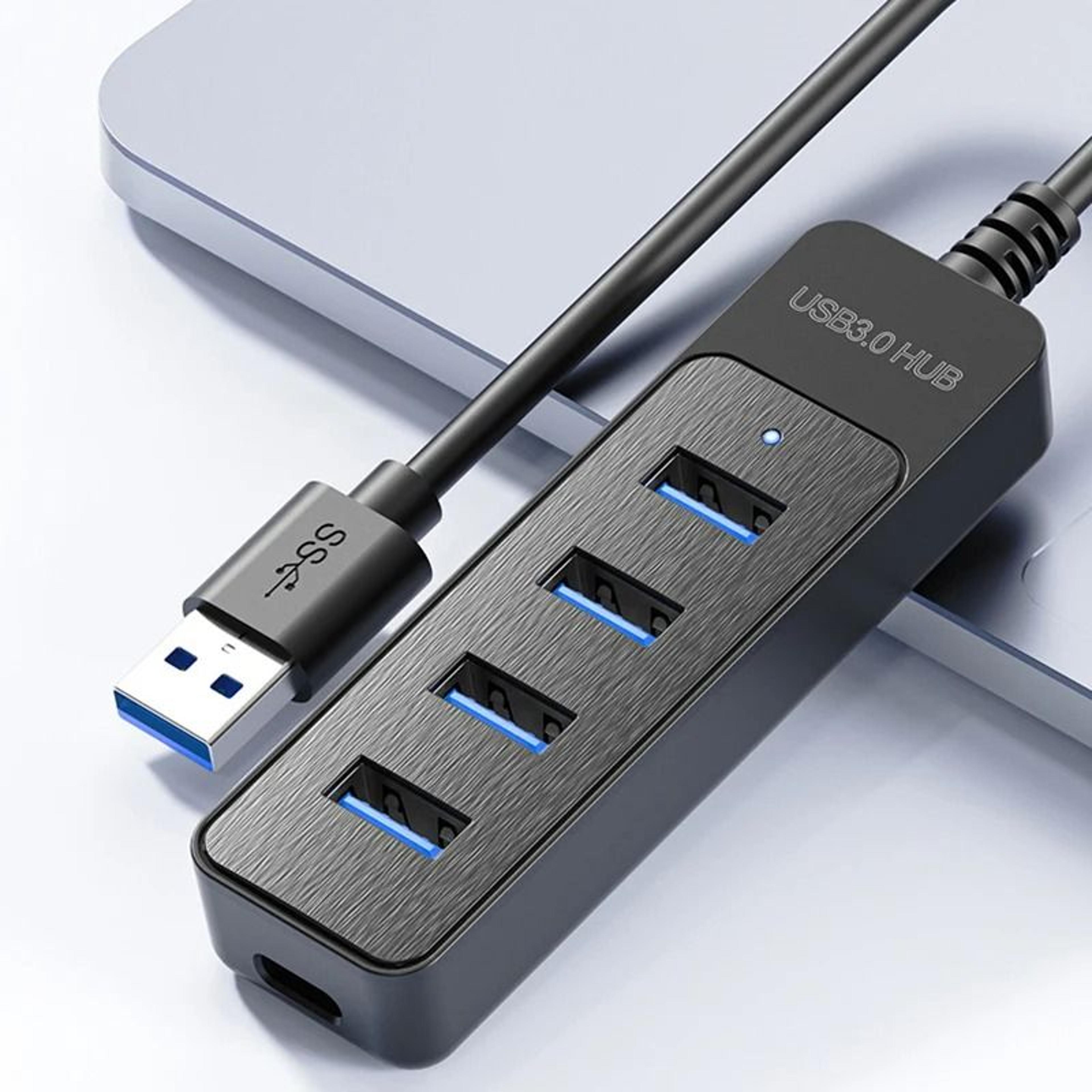 4 Ports USB Splitter Expander USB 30 HUB Type C Power Port 5Gbps High Speed Docking Station 1