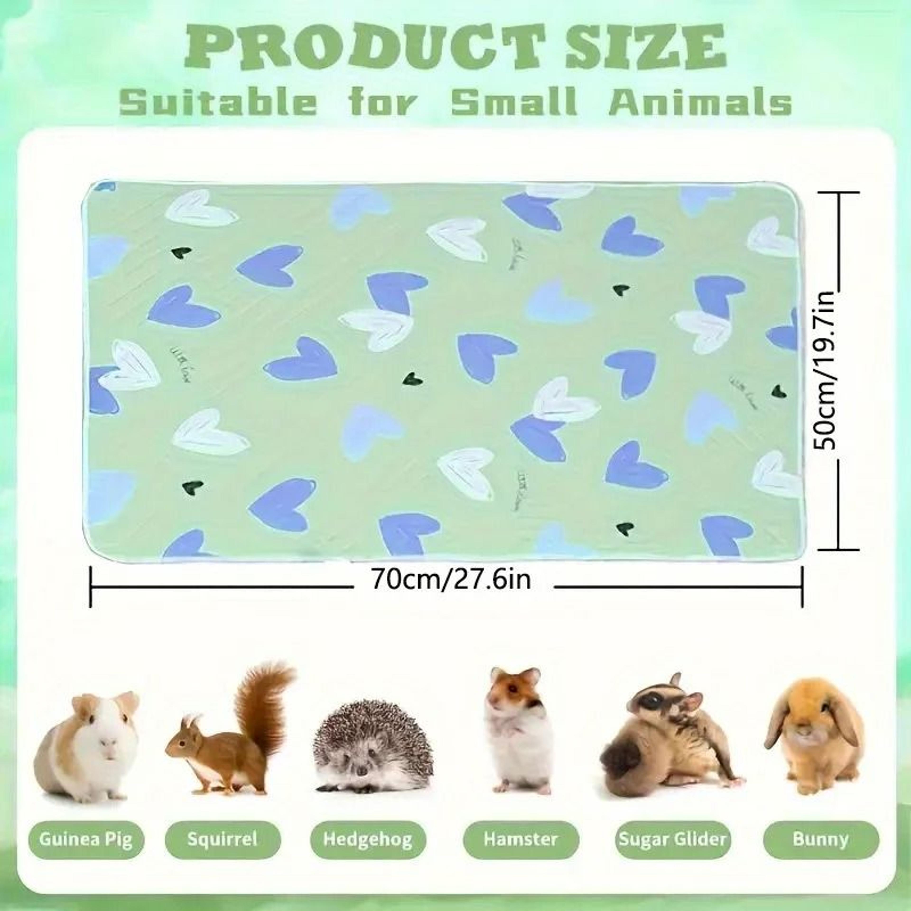 Pet Cage Mat Reusable Washable Bedding For Hamsters Rabbits Guinea Pigs Cats And Reptiles With Fun  2