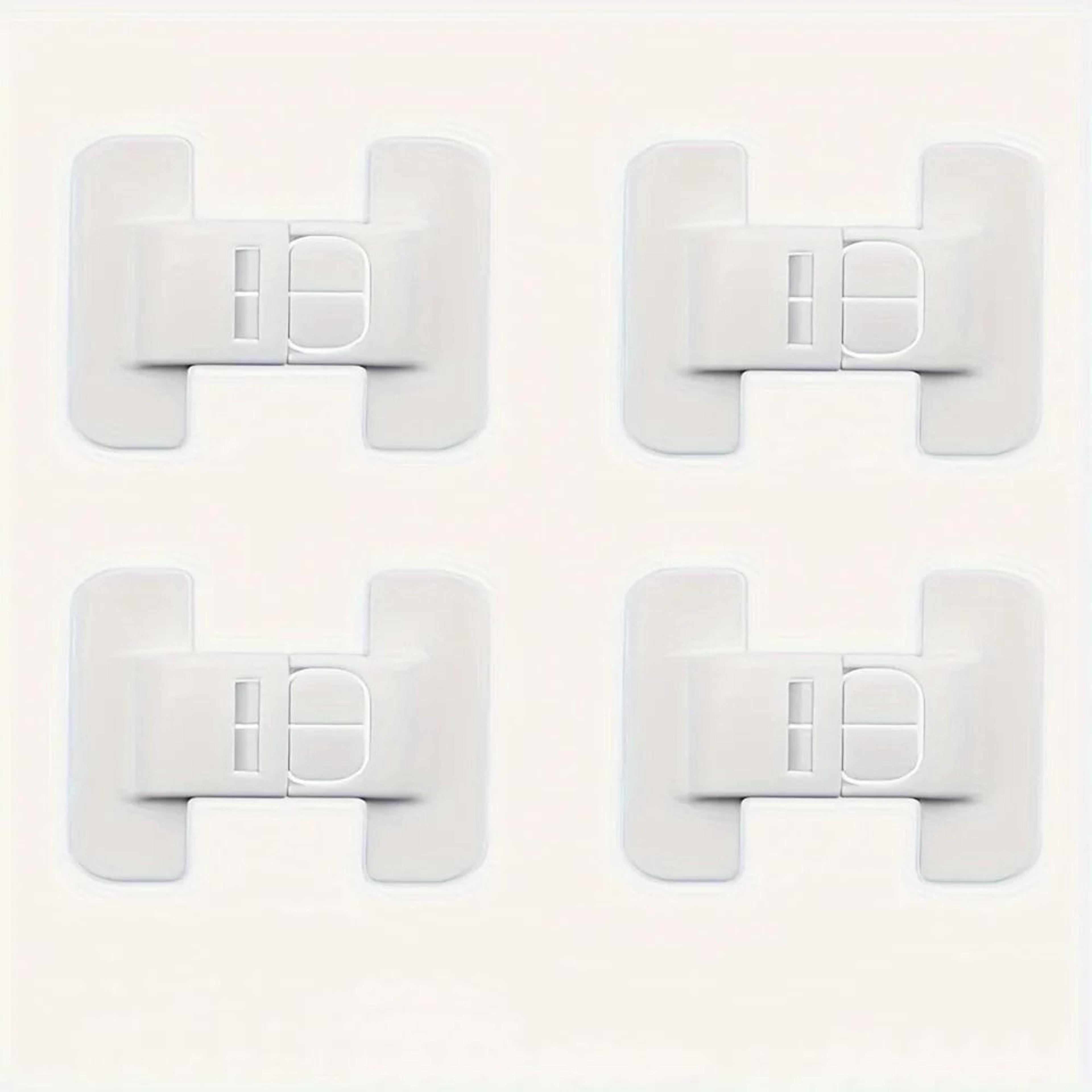 4pcs Refrigerator Door Safety Buckle Universal Drawer Lock Child Proof Protection With Double Buckl 8