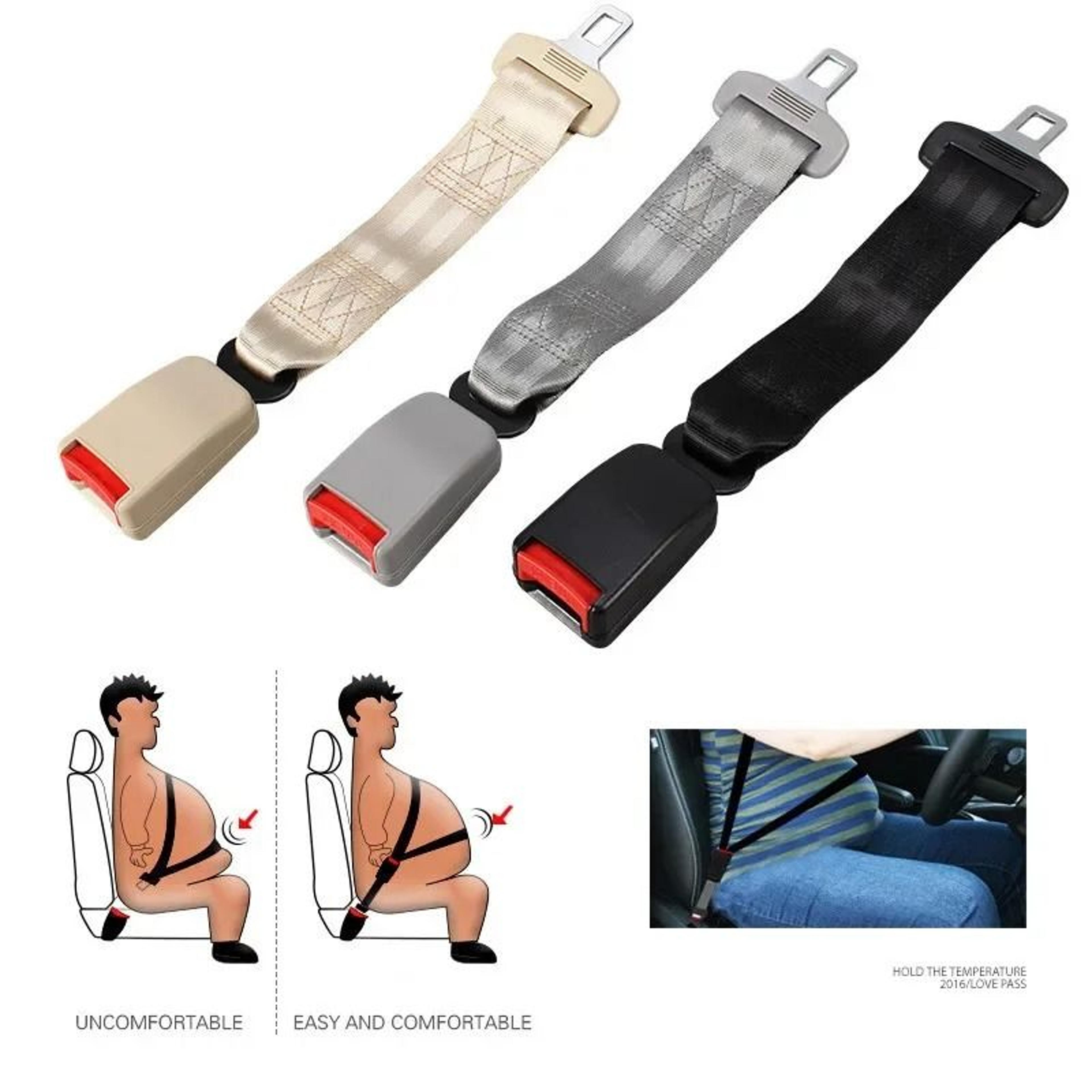 1pc Beige 23cm Seat Belt Extender Buckle Universal Car Connector Extender Adjustable Car Extension  1