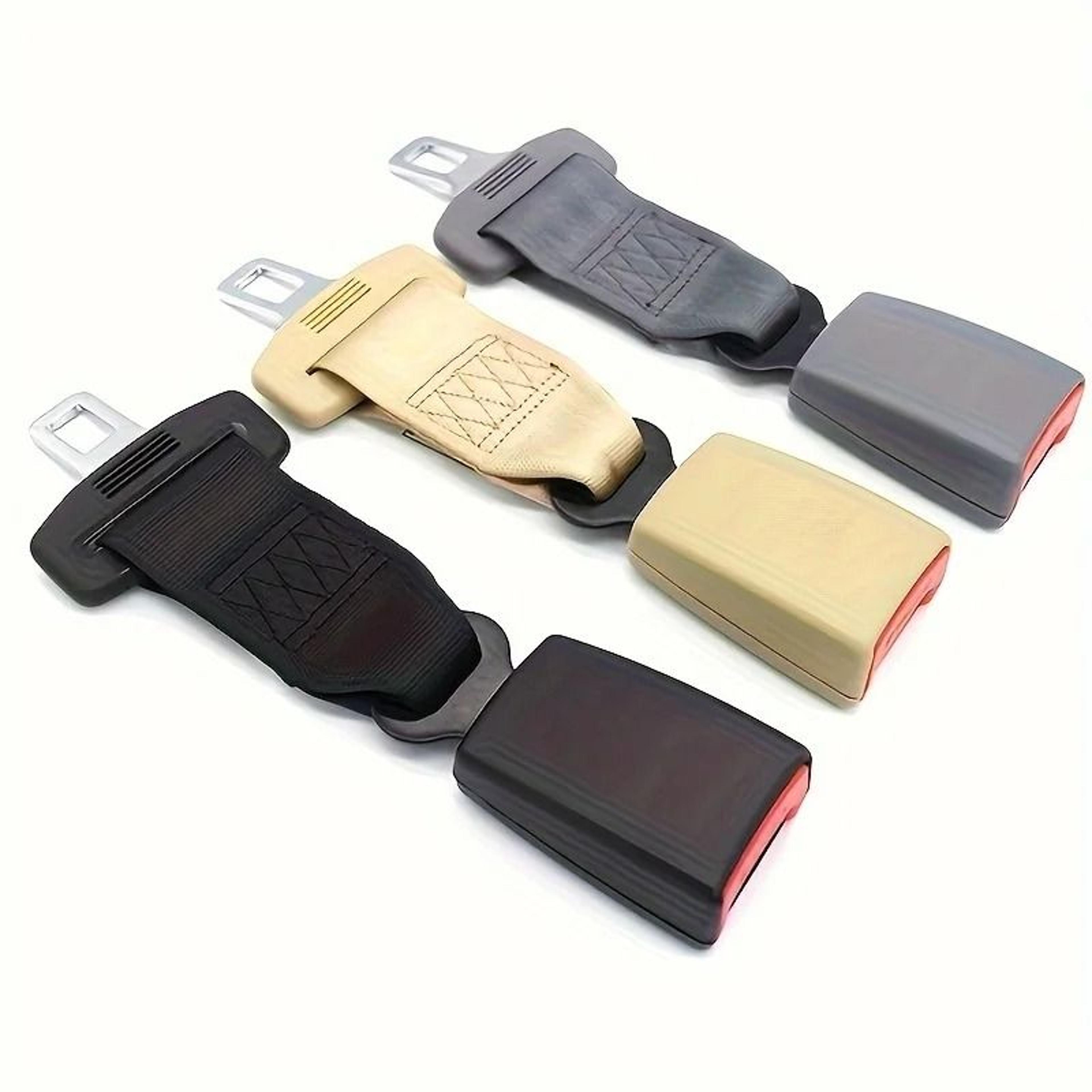 1pc Beige 23cm Seat Belt Extender Buckle Universal Car Connector Extender Adjustable Car Extension  2