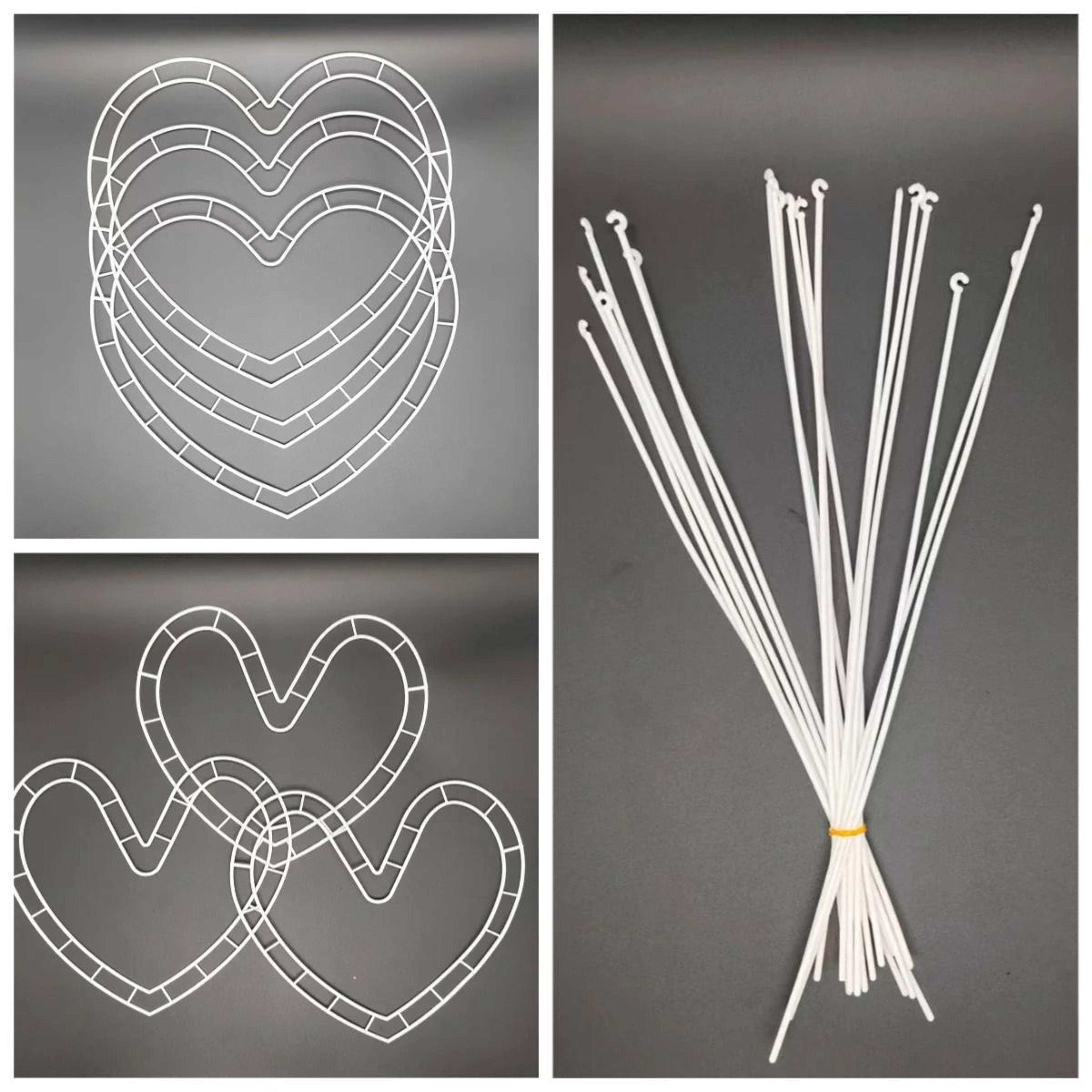 Heart Shaped Flower Tray Set Multifunctional Plastic Frame For Valentines Day Mothers Day And Weddi 2