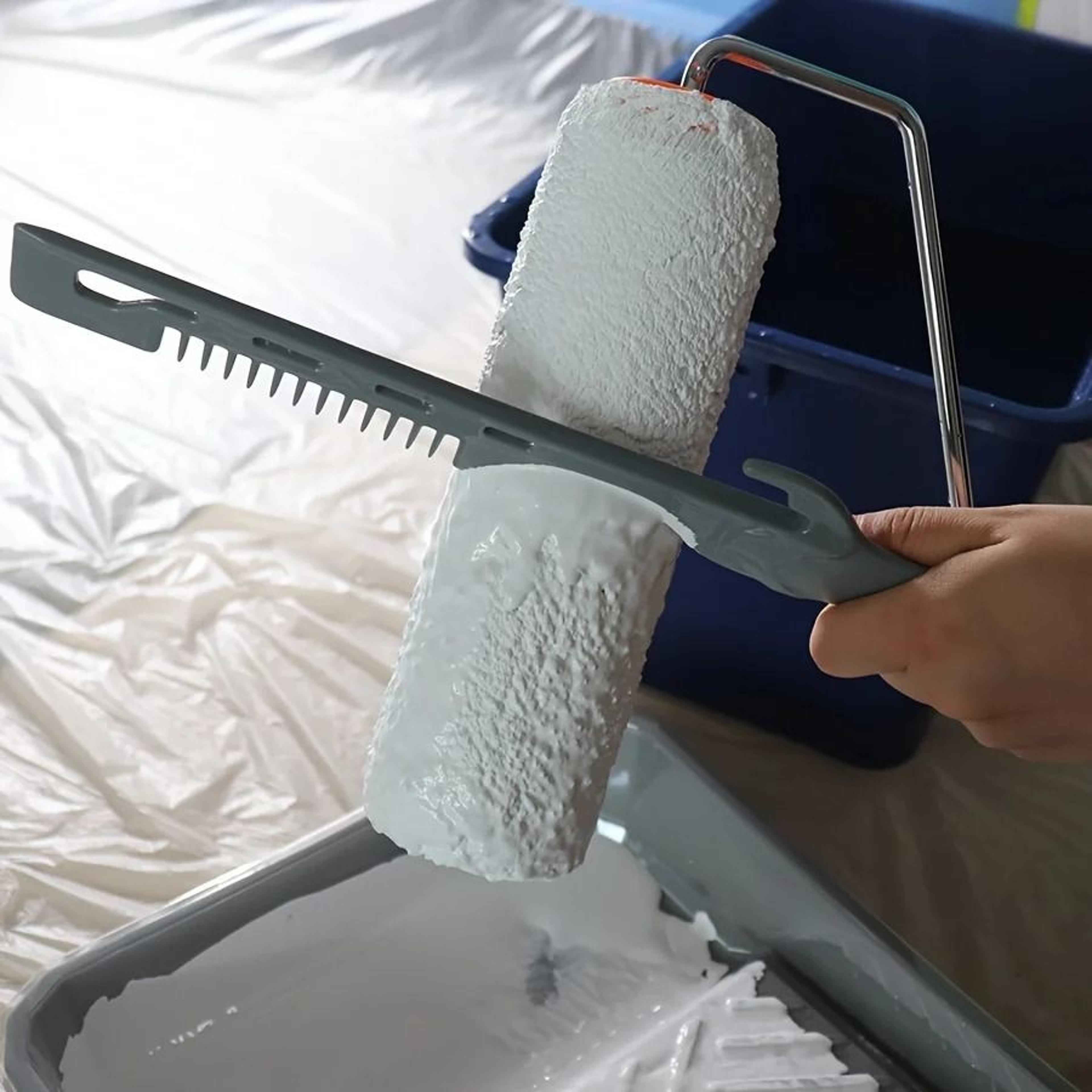 MultiFunctional Paint Mixer With Glove Hook Durable Plastic Scraper For Latex And WaterBased Paints 0