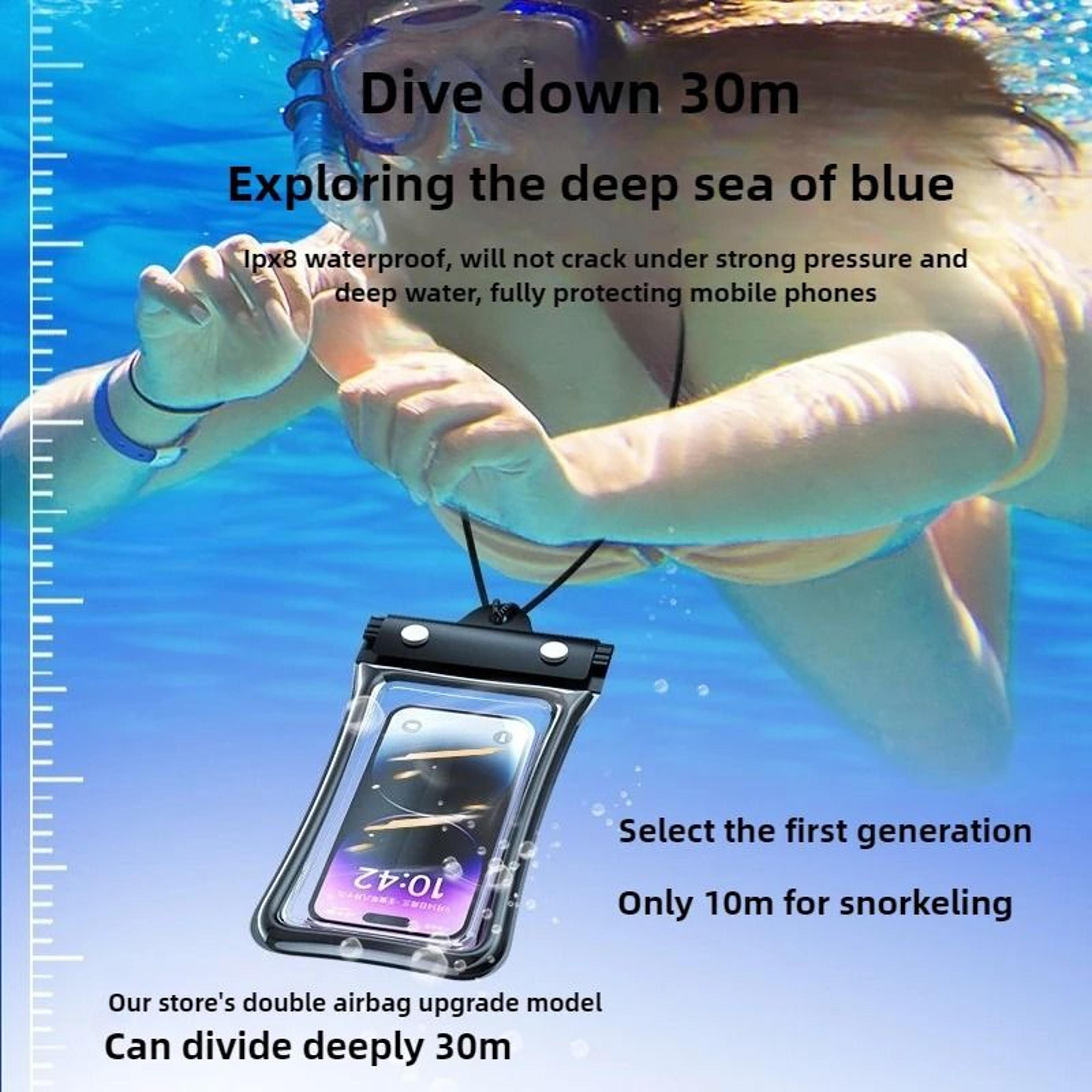 Outdoor Universal Mobile Phone Waterproof Pouch Drift Bag With Lanyard  Touchscreen Compatible And  4