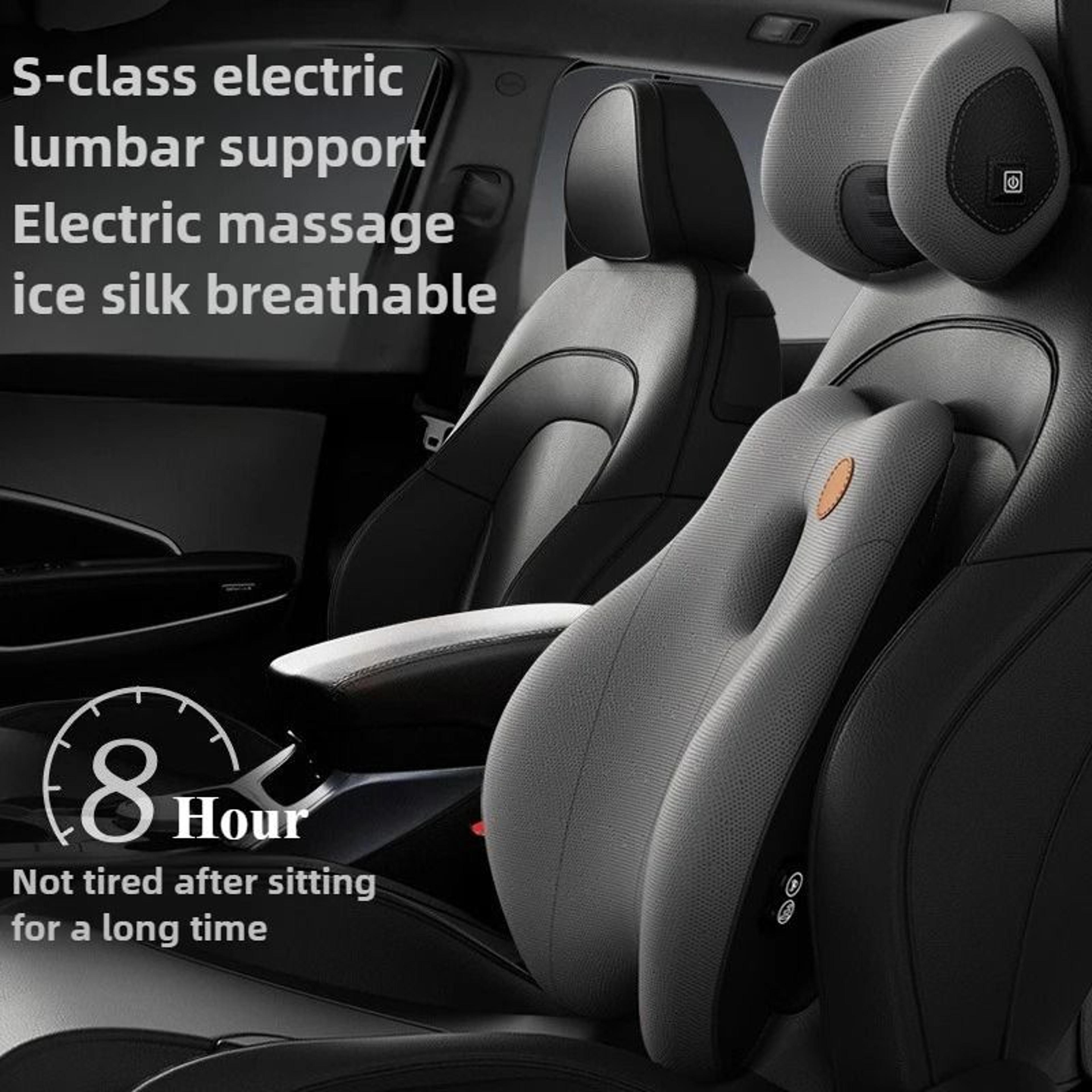 Memory Foam Car Vibration Massage Cushion  Lumbar Support And Cervical Neck Pillow Set For Office A 0