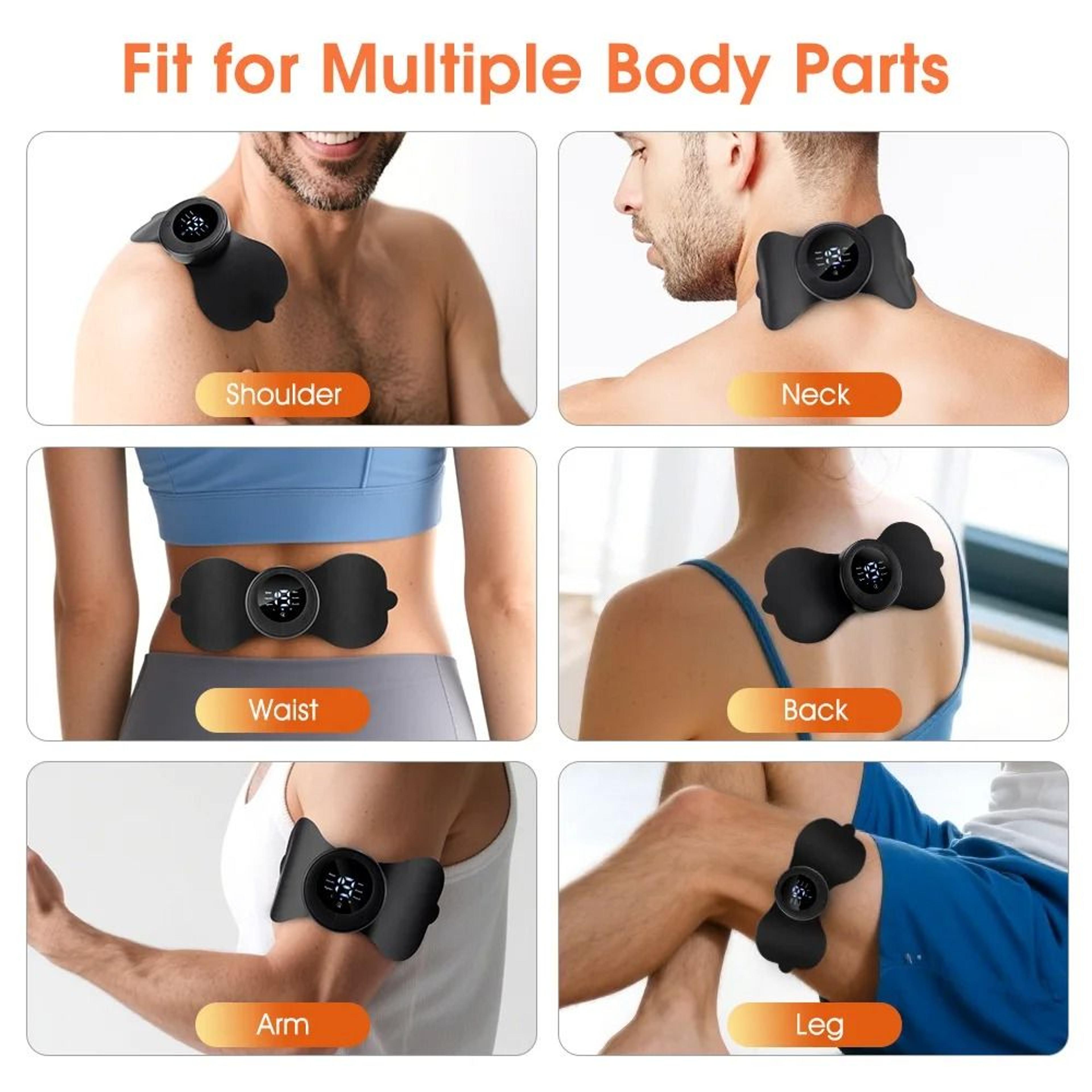 Heating Electric Muscle Stimulator Patch Microcurrent Pulse EMS Massager For Back Arm Leg Neck And  5