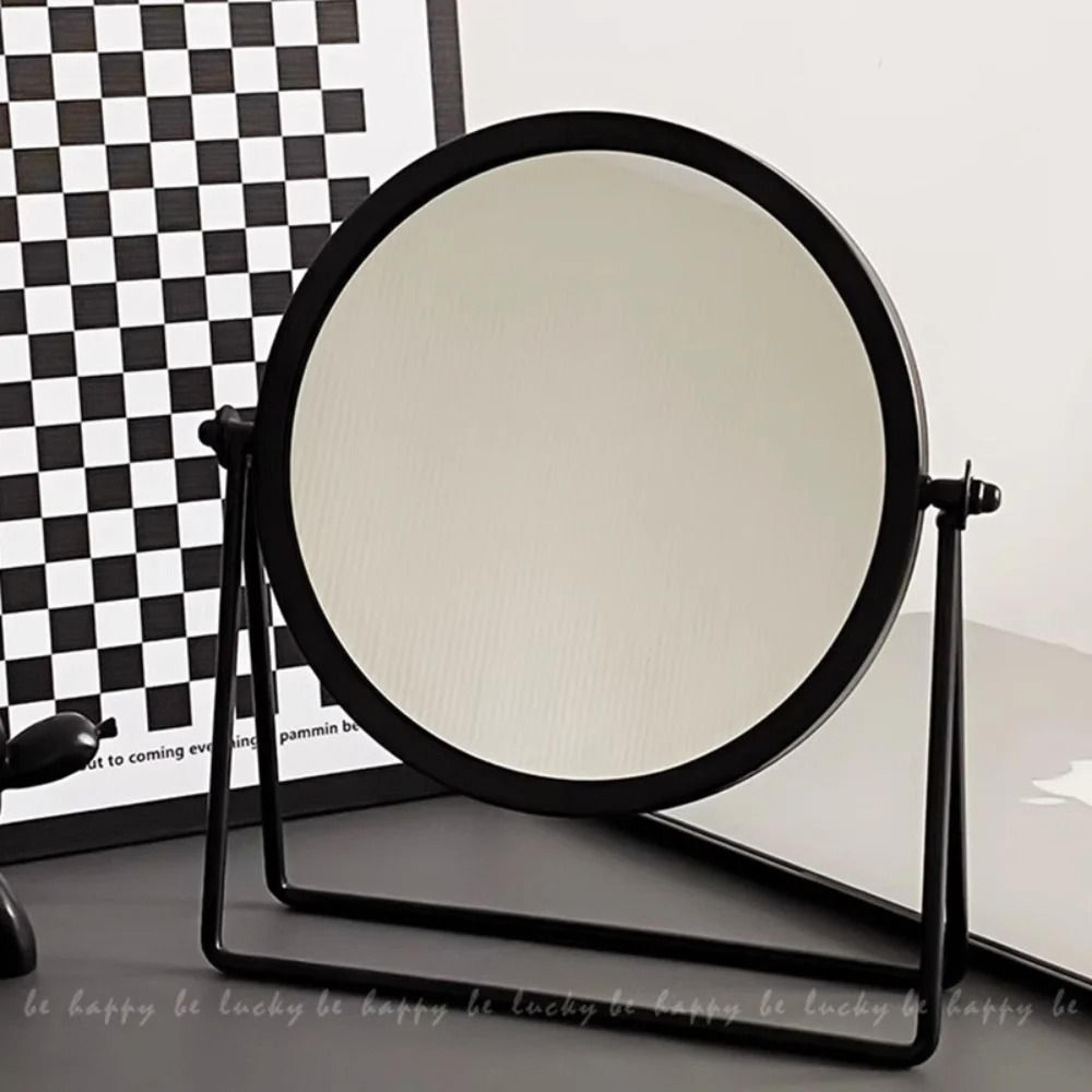 Retro Europe And America Metal Vanity Mirror Desktop Makeup Round Mirror Portable Household Rotatin 1