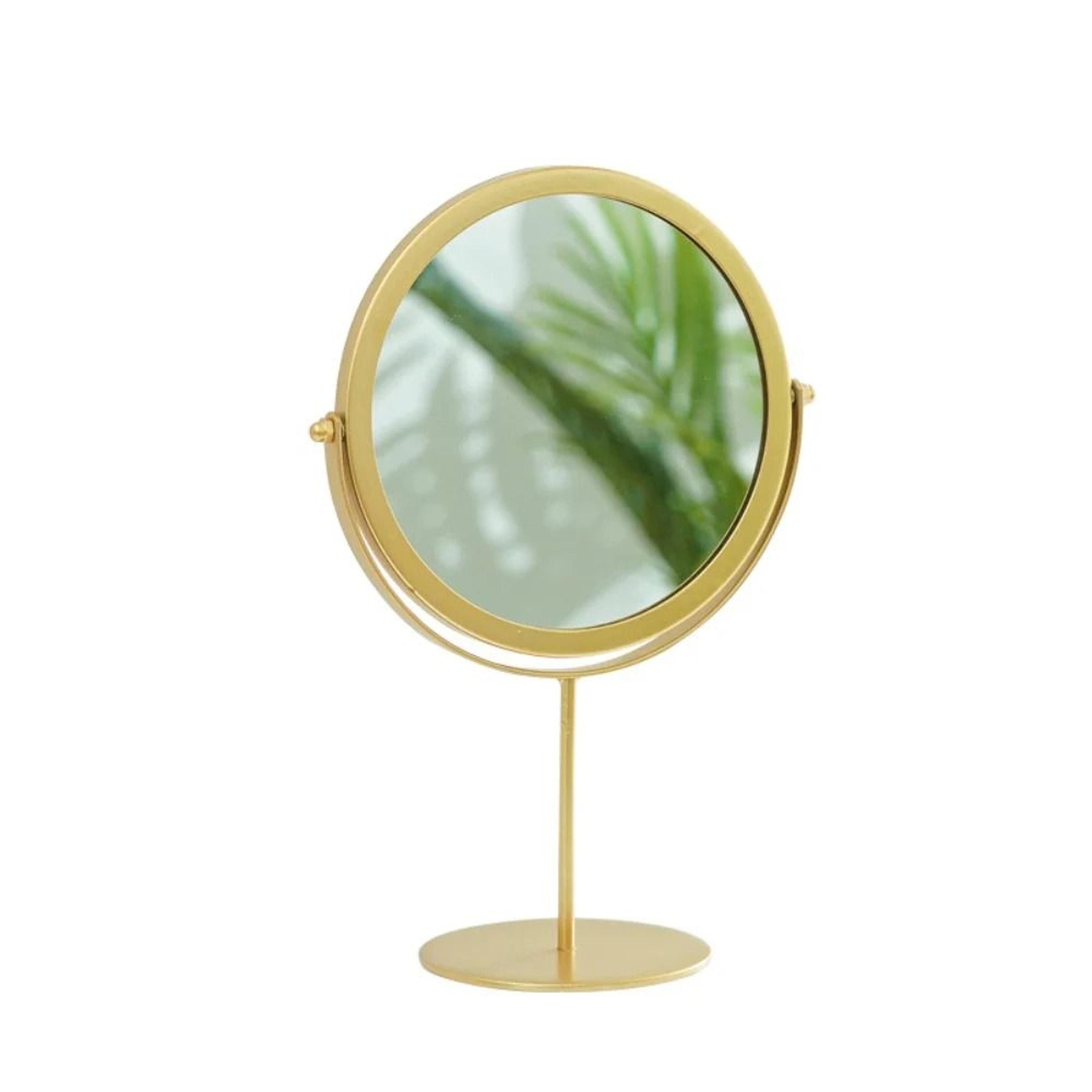 Retro Europe And America Metal Vanity Mirror Desktop Makeup Round Mirror Portable Household Rotatin 5