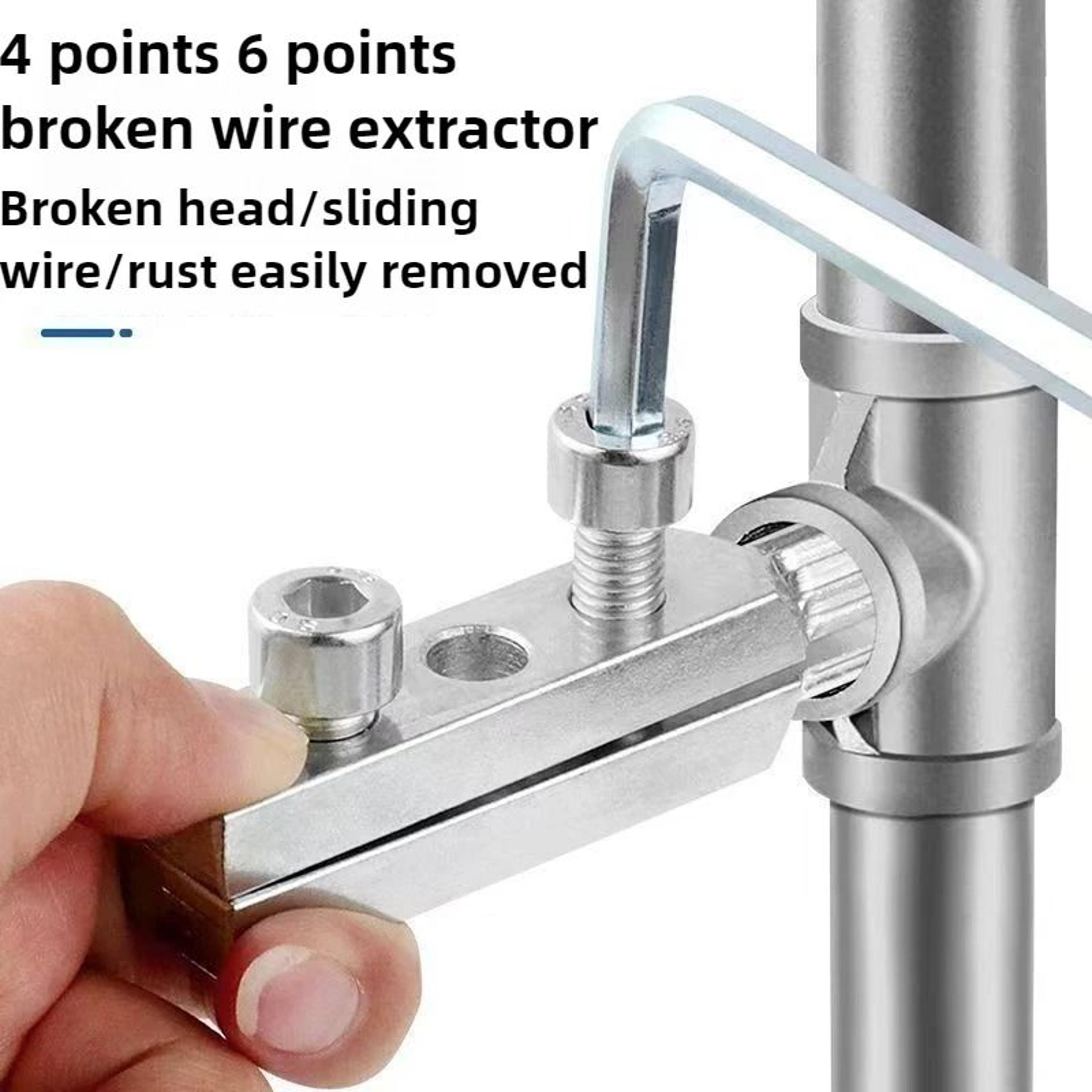 Universal 4 And 6 Point Faucet Angle Valve Broken Wire Extractor Set With LKey For Reverse Water Pi 5