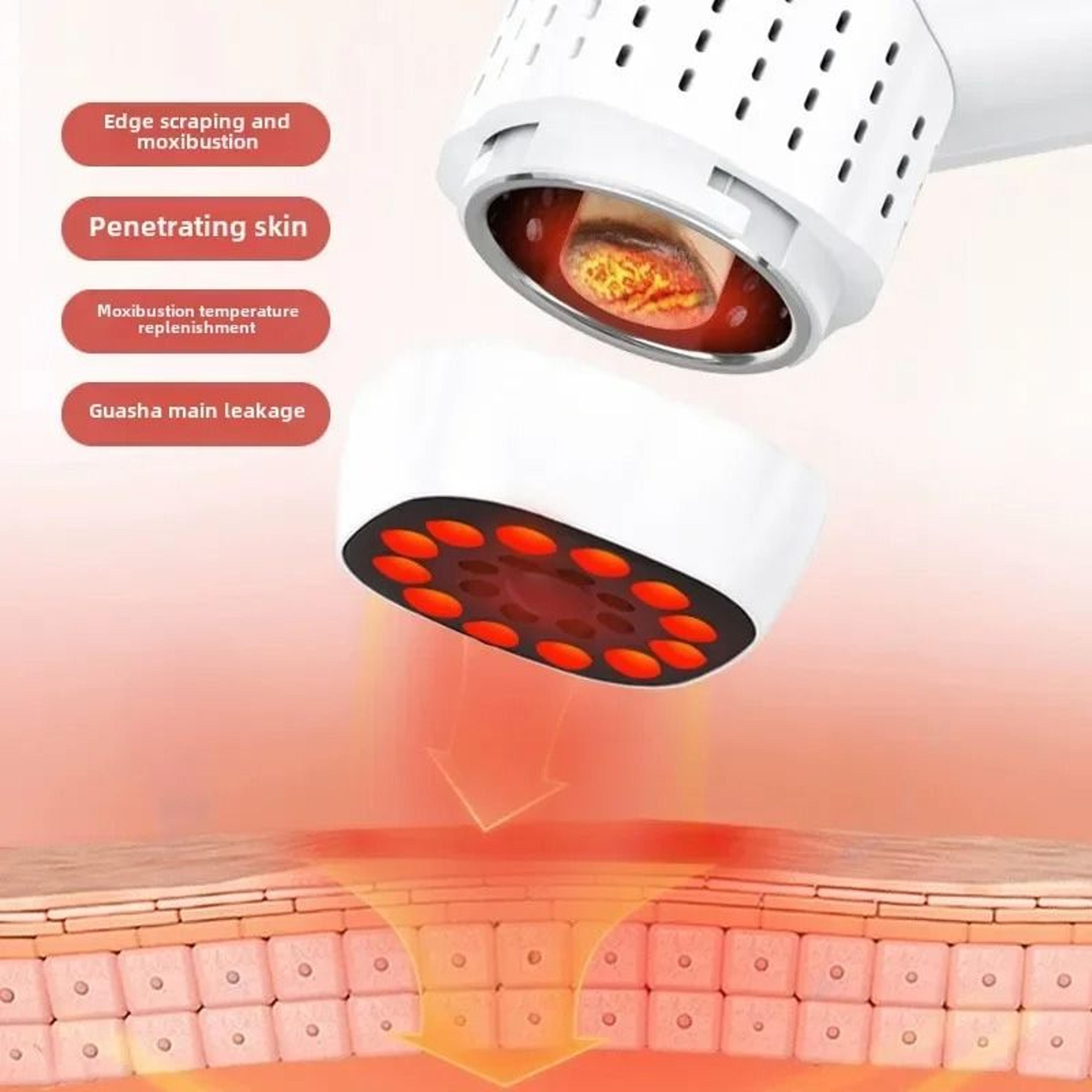Multi Functional Household Portable Warm Moxibustion Equipment Handheld Scraping Massage Stone Beau 2