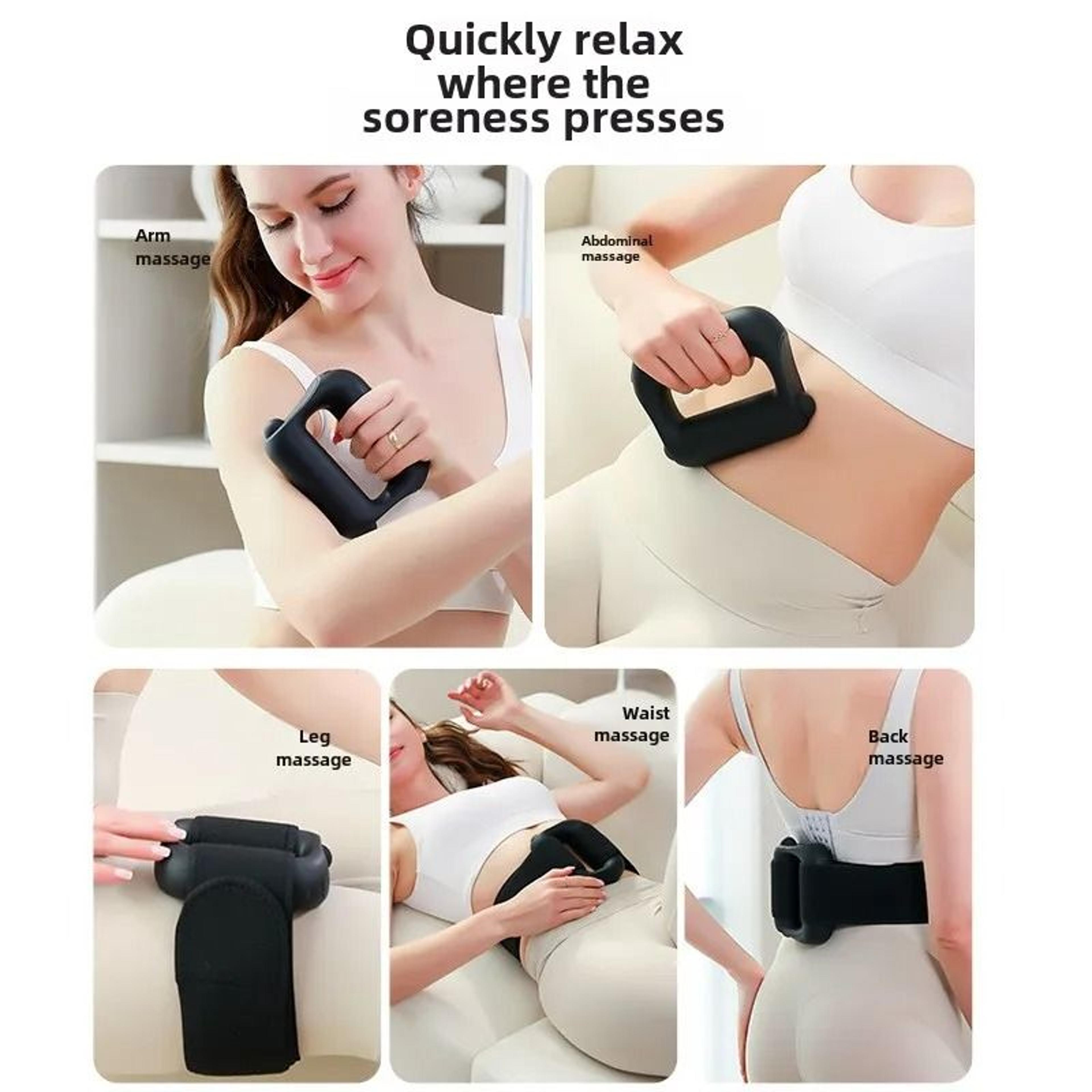 Deep Tissue Percussion Vibration Fitness Massager 15W Muscle Relief Mini Fascial Ring And Magic Rin 2