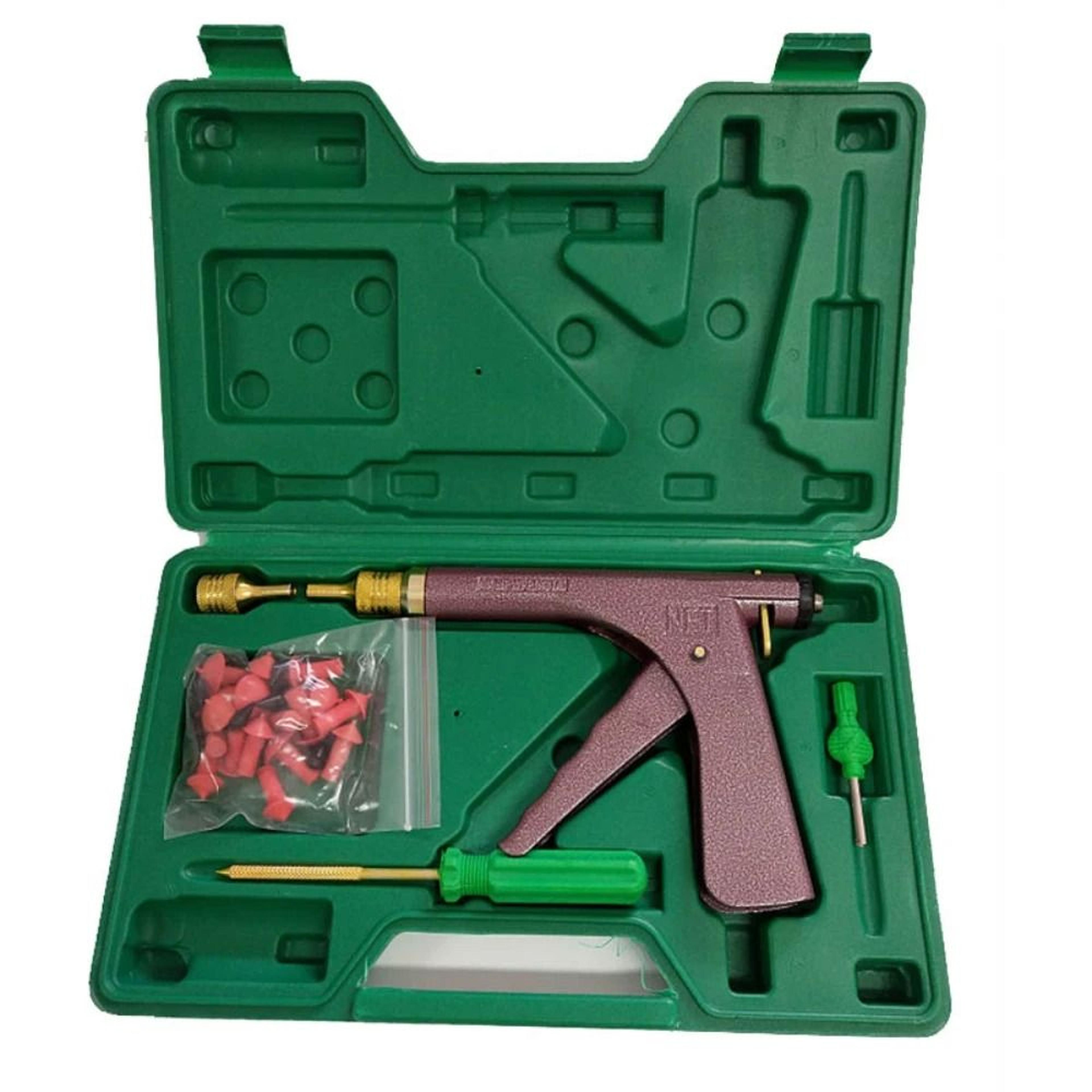 Professional Motorcycle Vacuum Tire Repair Gun Kit With Mushroom Nails For Fast Puncture Recovery 0