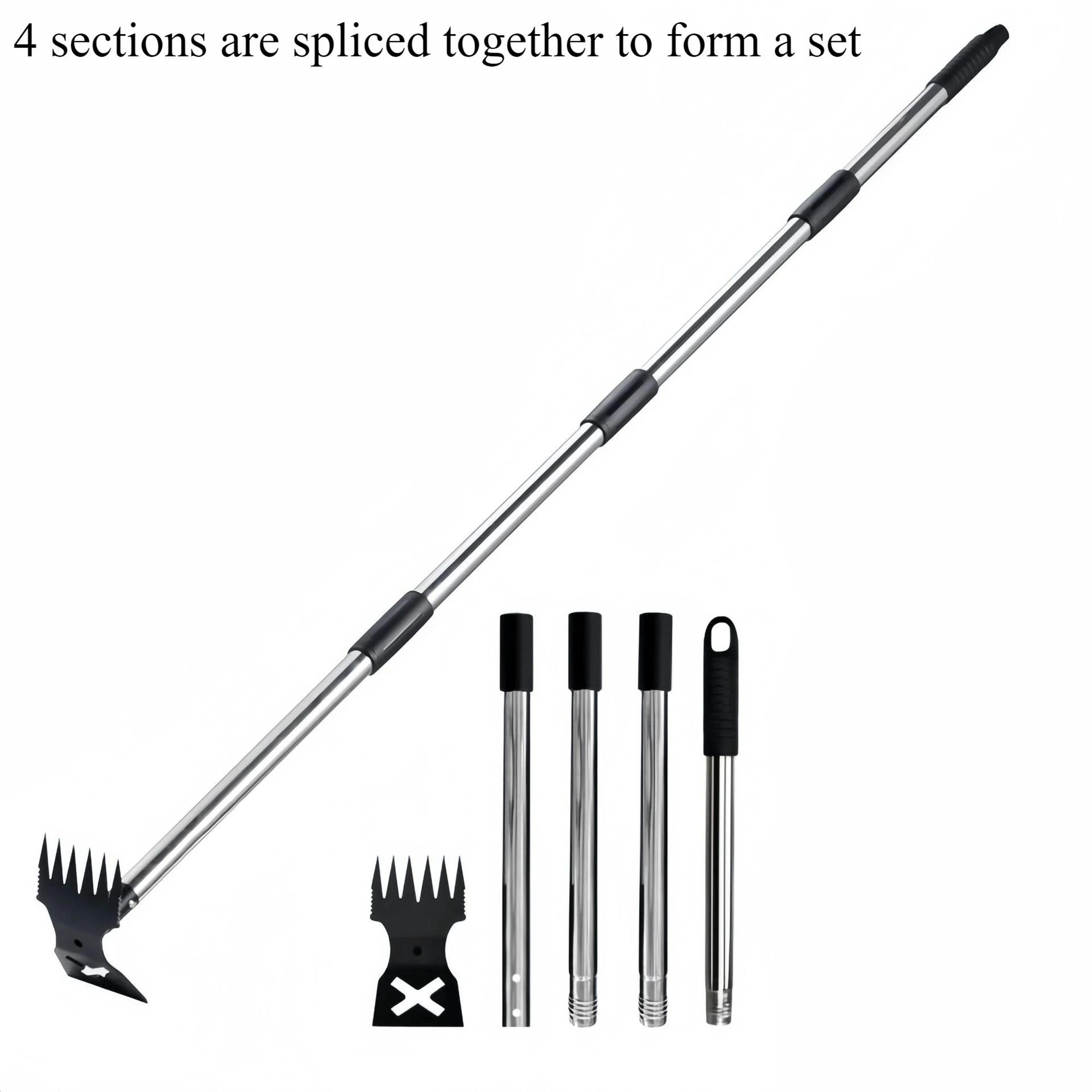 2in1 Assembly Weed Puller And Garden Hoe With 148cm Adjustable Handle 6