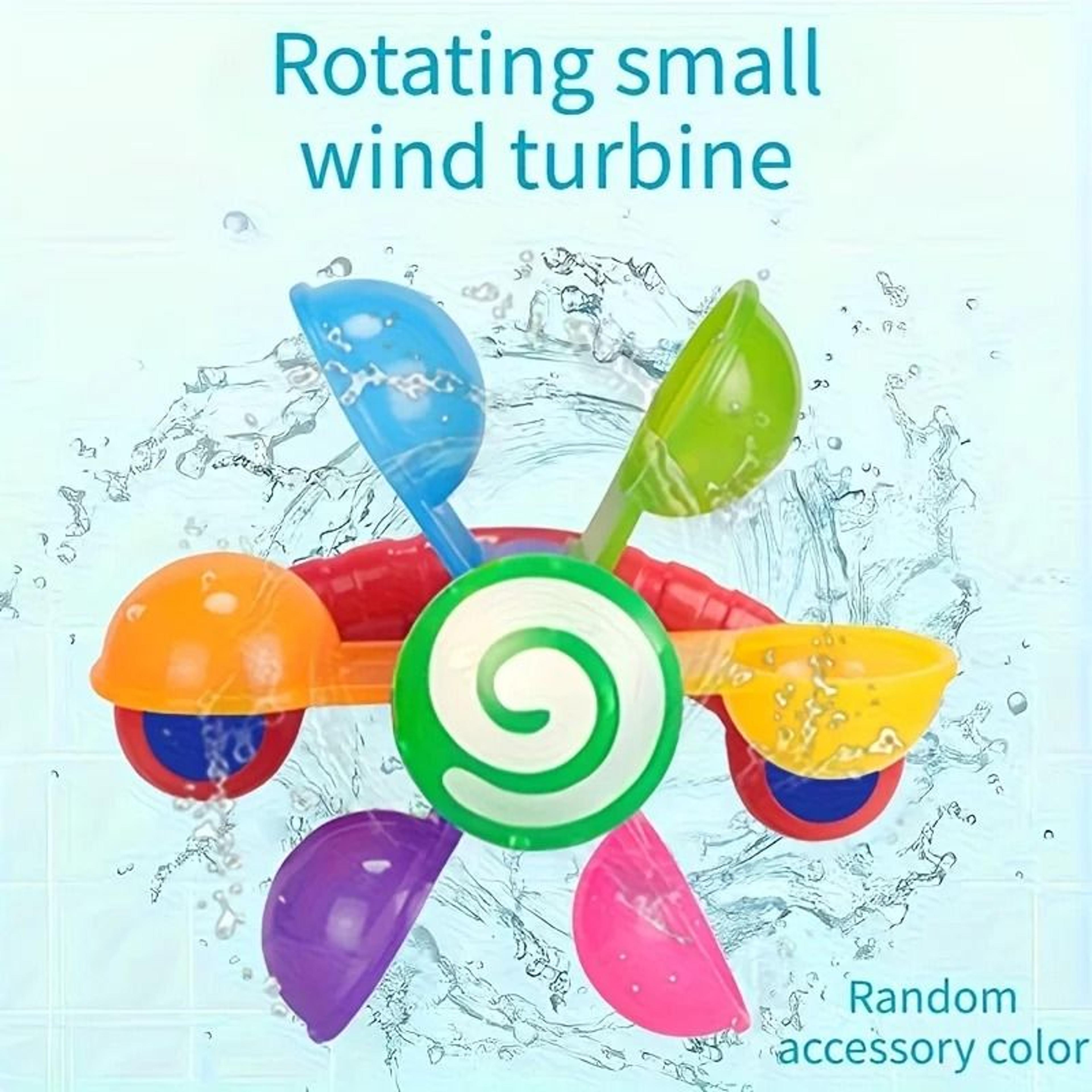 Colorful Suction Cup Windmill Toy For Bathroom And Outdoor Play 6
