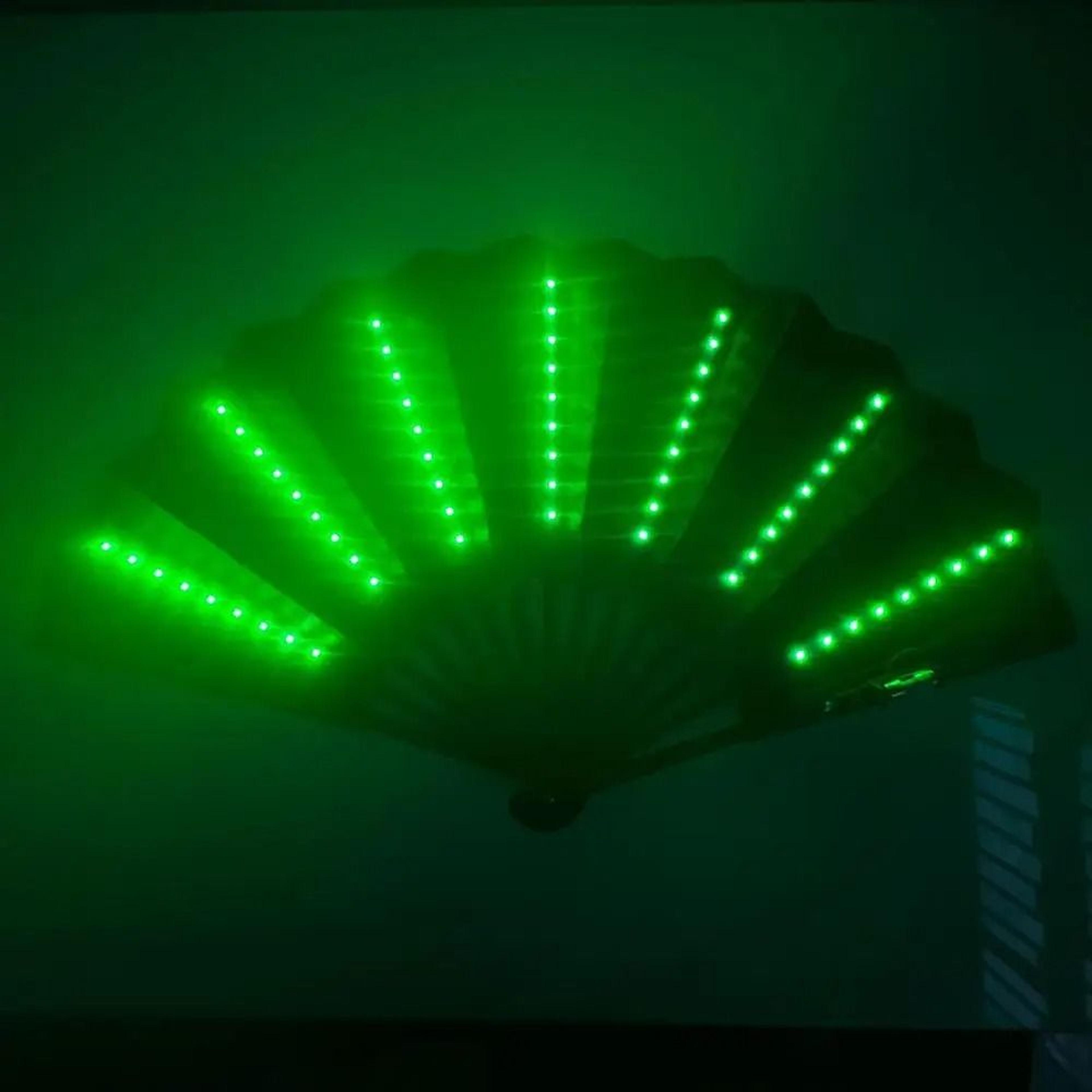 Glow Folding LED Fan For Festivals And Night Shows 6