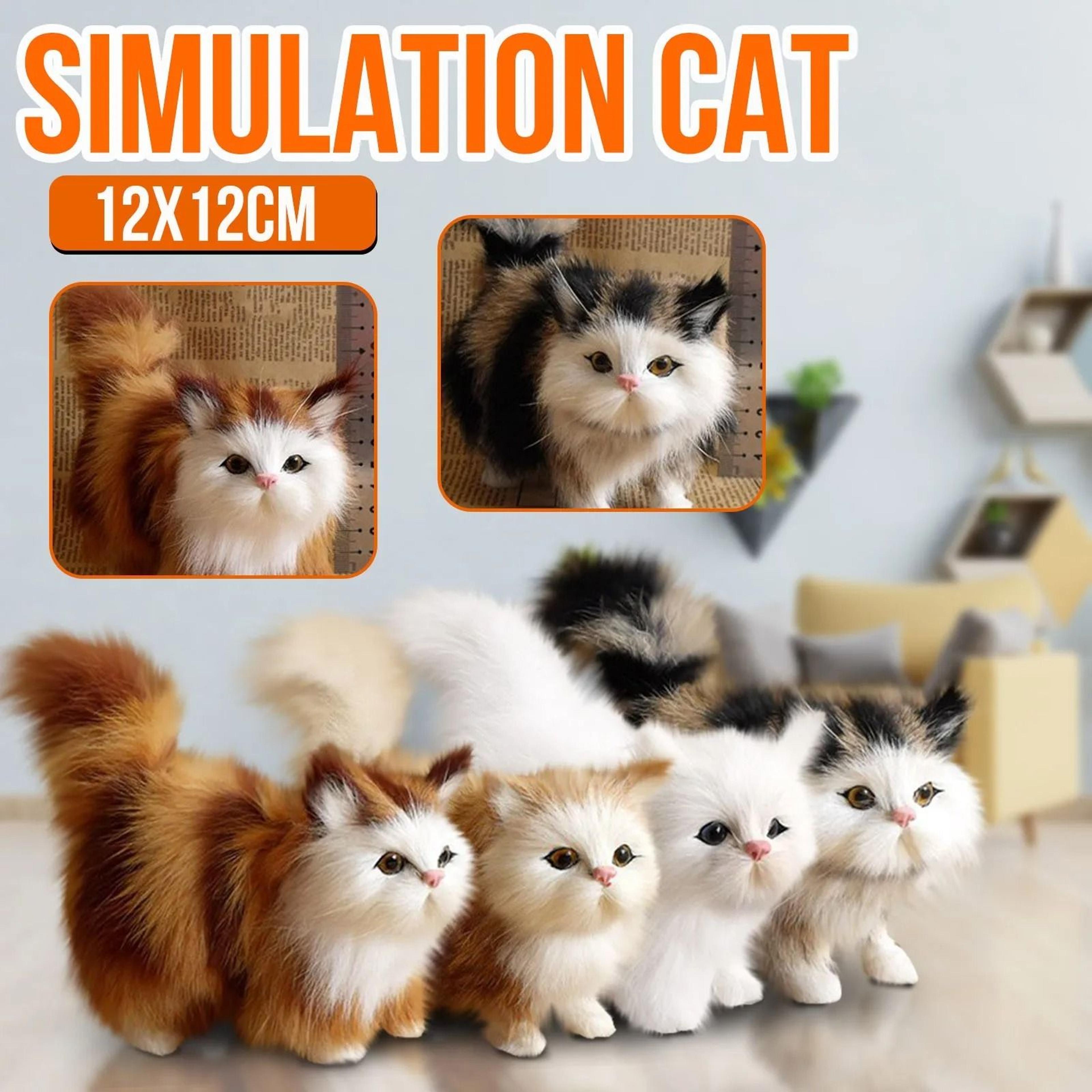 Cute Realistic Simulation Cat Plush Toy 2