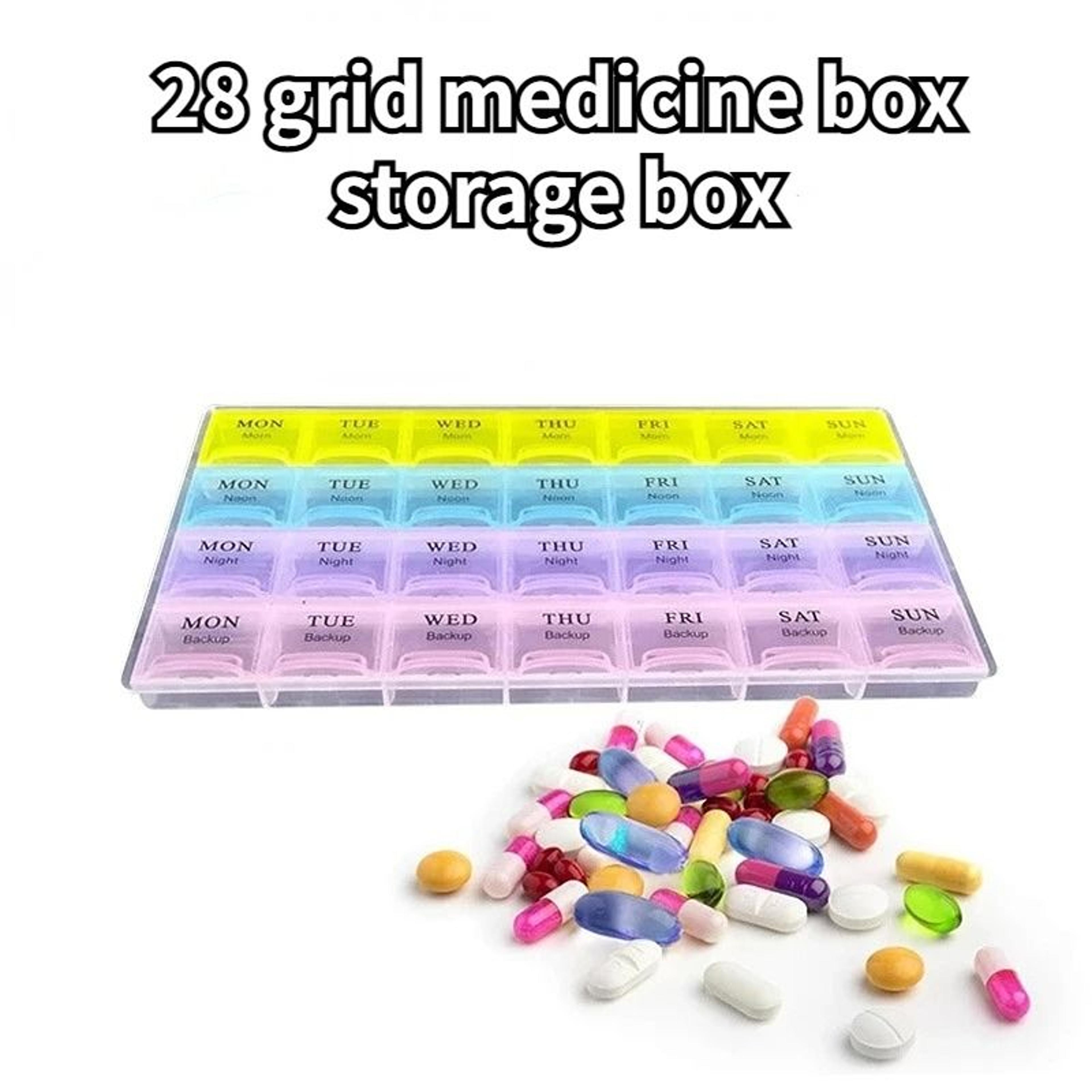 28Grid Portable Household Medicine  Health Box 0