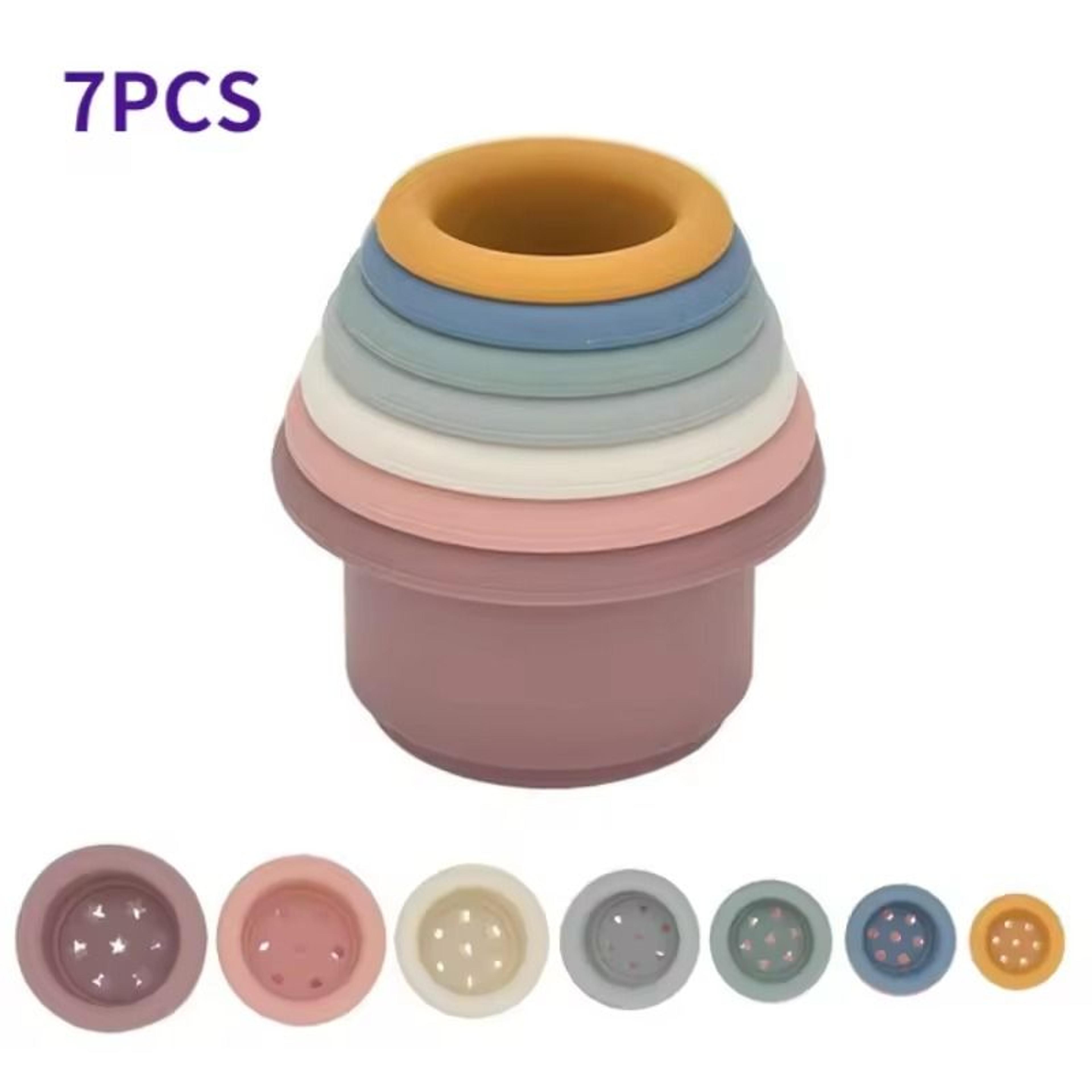 Baby Silicone Hourglass Stacking  Montessori Educational Toy 6