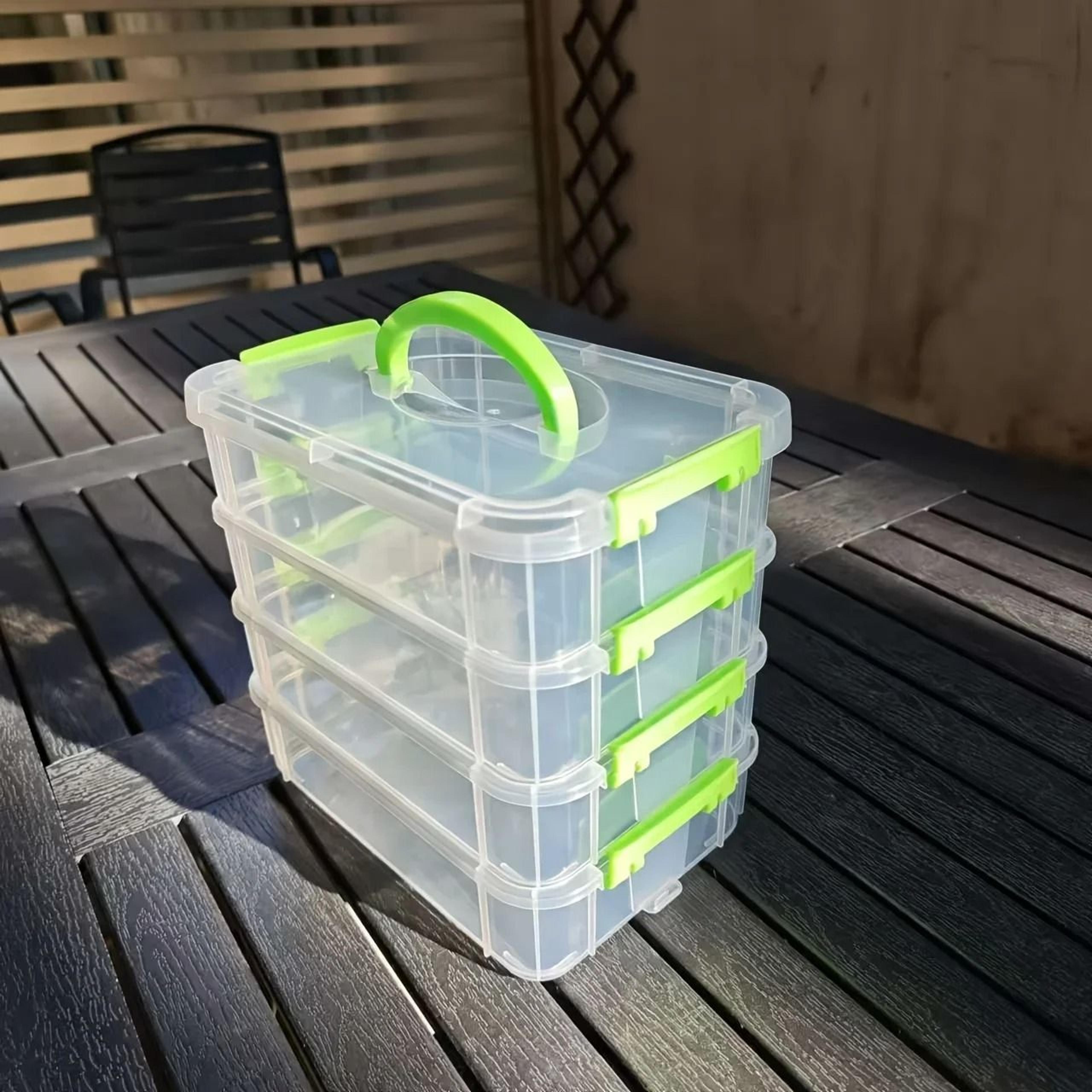 4Layer Transparent Partitioned Storage Box 6
