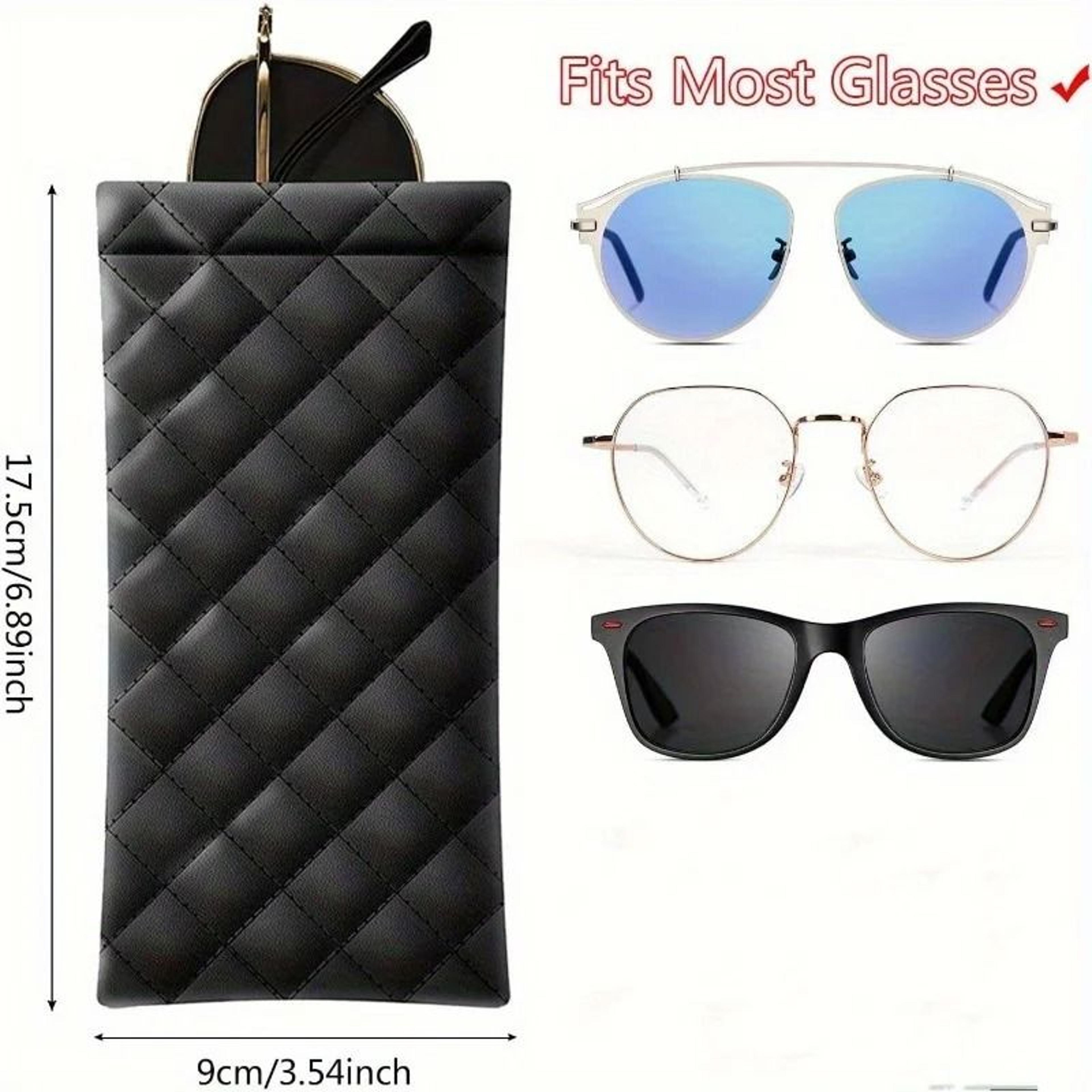 Portable Squeezed PU Leather Glasses Case 2