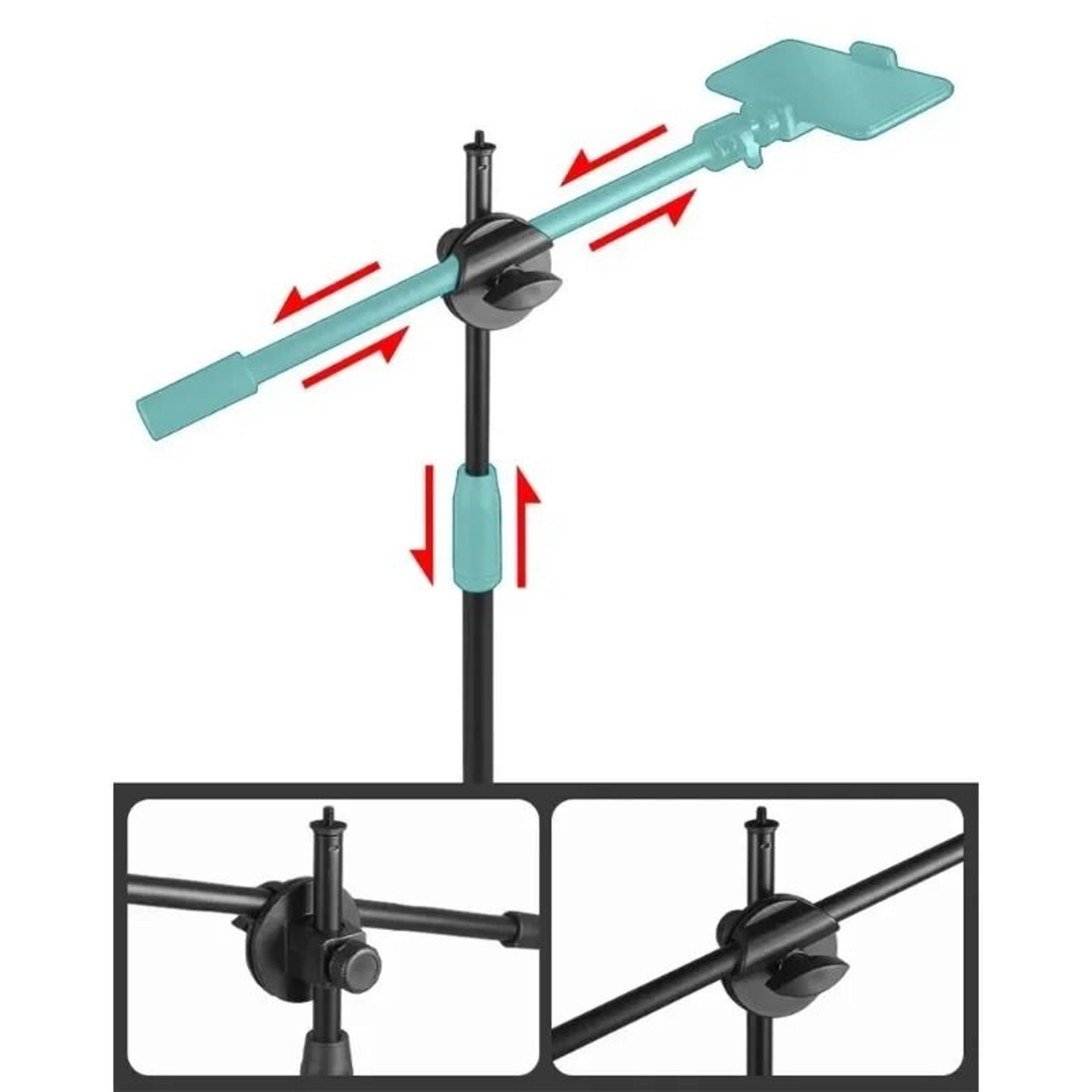 Horizontal Table Overhead Tripod For Smartphones 3