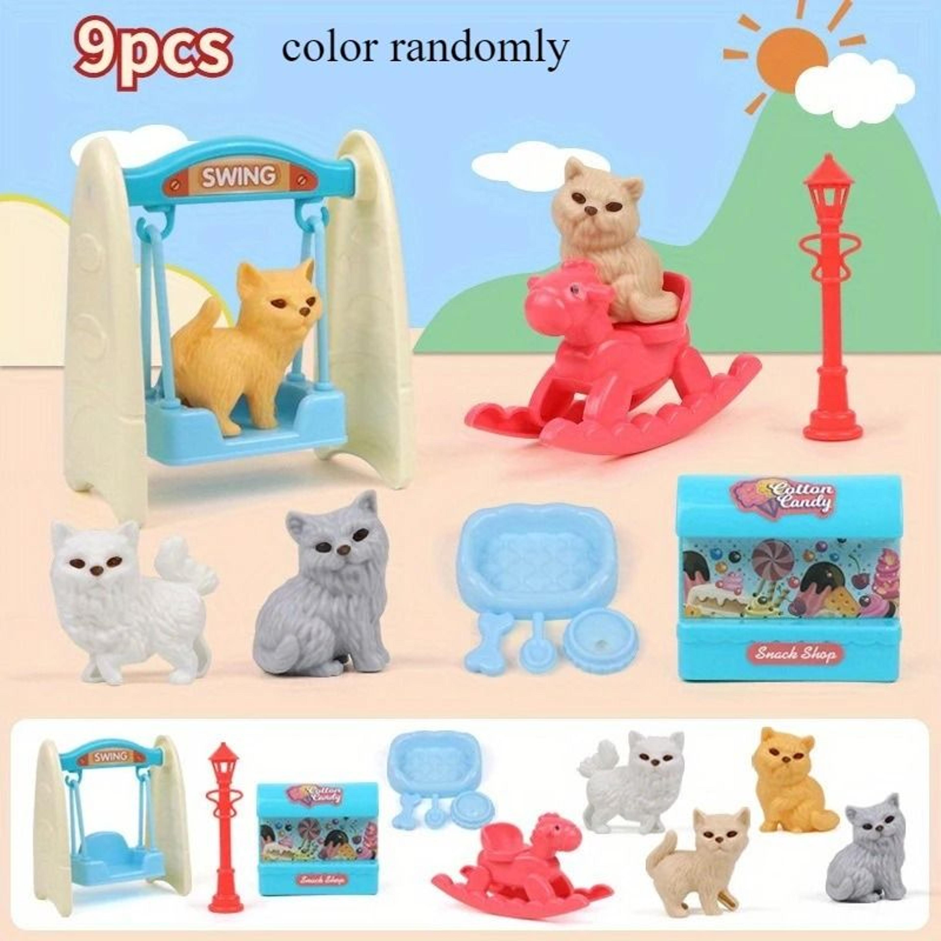Mini Pet Puppy Cage  Dog Doll Play Set 5