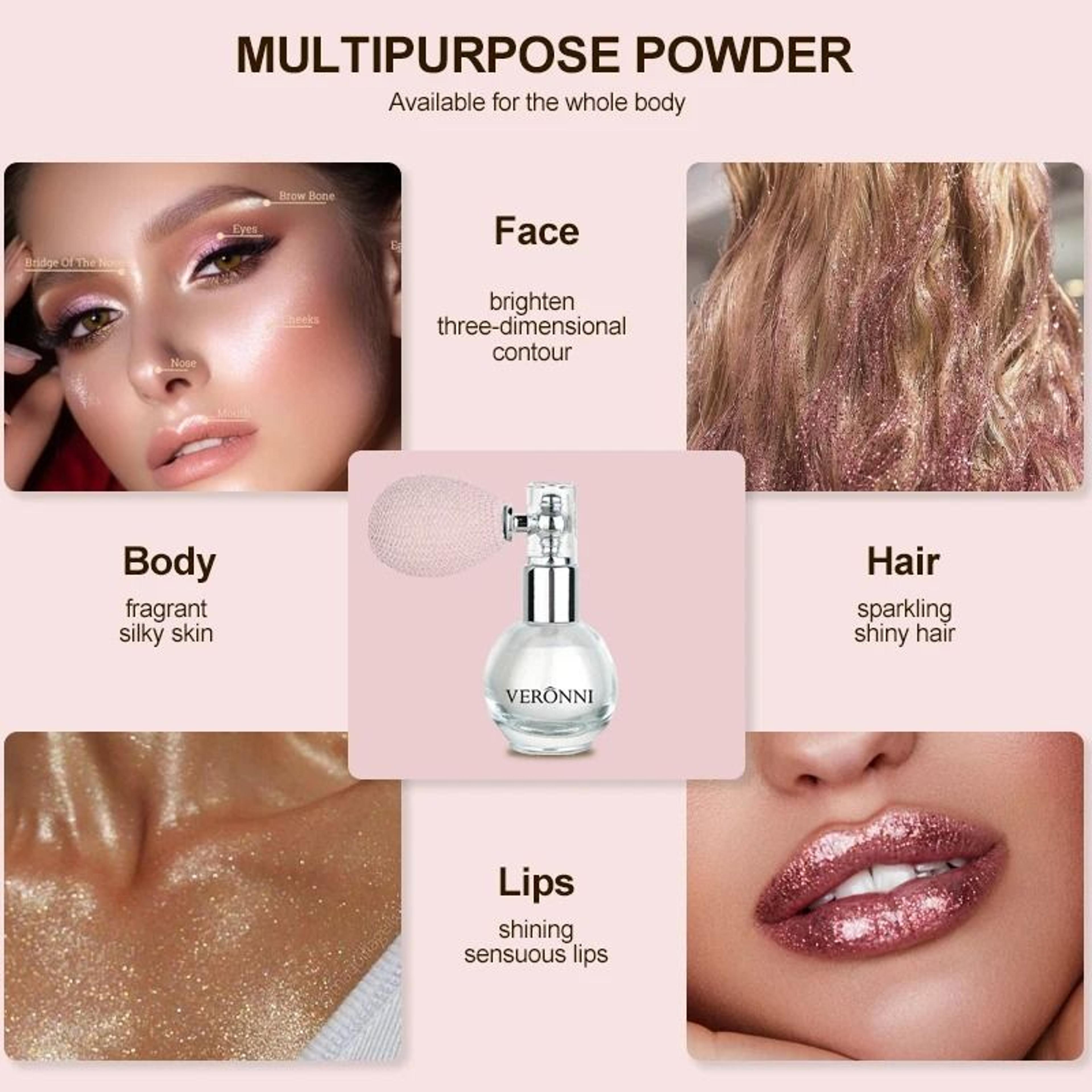 6Color Diamond Highlighter Powder Spray 3