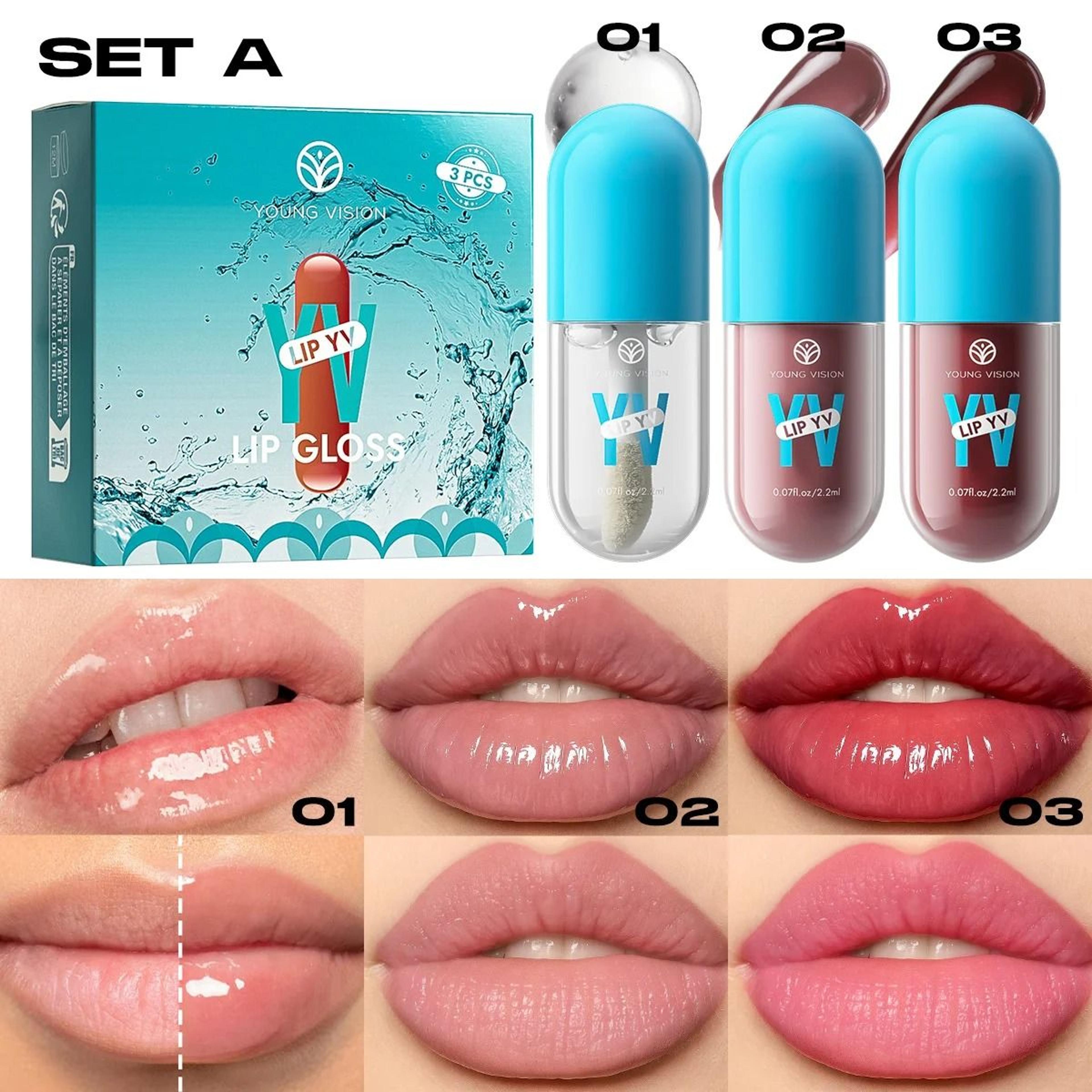 Mini Velvet Matte Lip Gloss Set LongLasting Fruit Scented Lip Tint 6