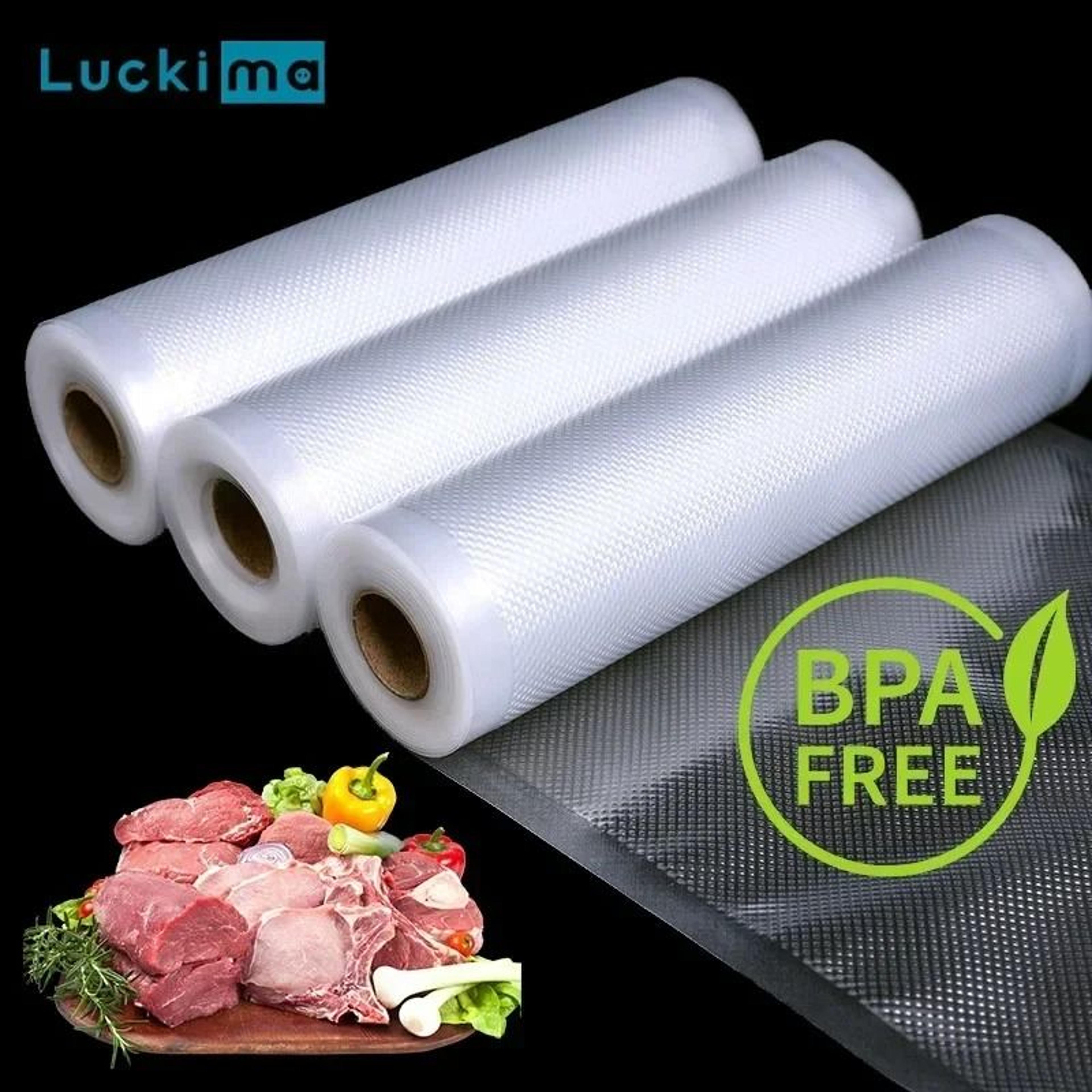 Premium Universal Food Vacuum Sealer Rolls  HeavyDuty Food Storage  Sous Vide 0