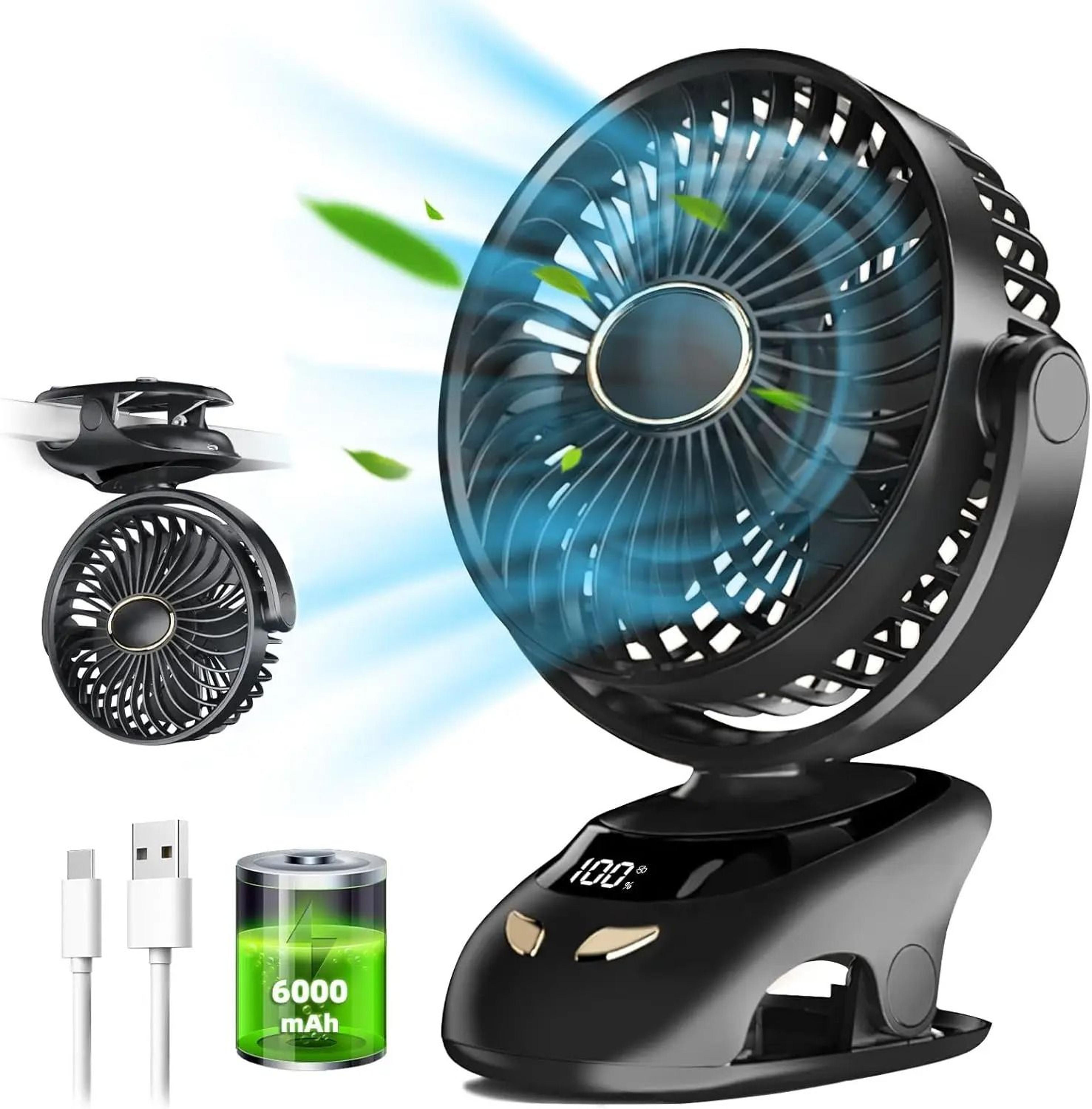 Portable MultiSurface USB Clip Fan  Versatile Personal Cooling 0