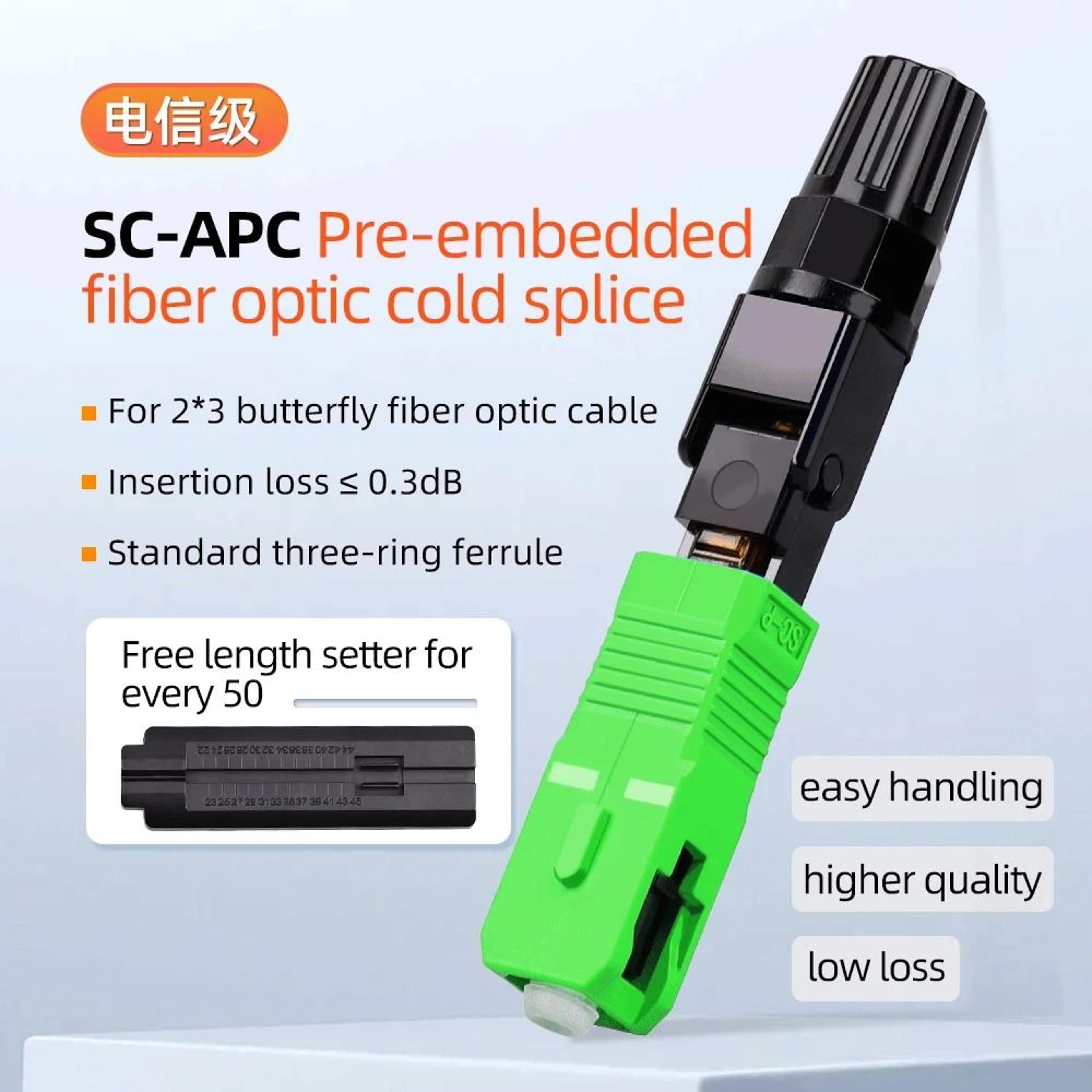 SIGS Professional Fiber Optic Quick Connectors  SCAPC FTTH Cold Splicer 1