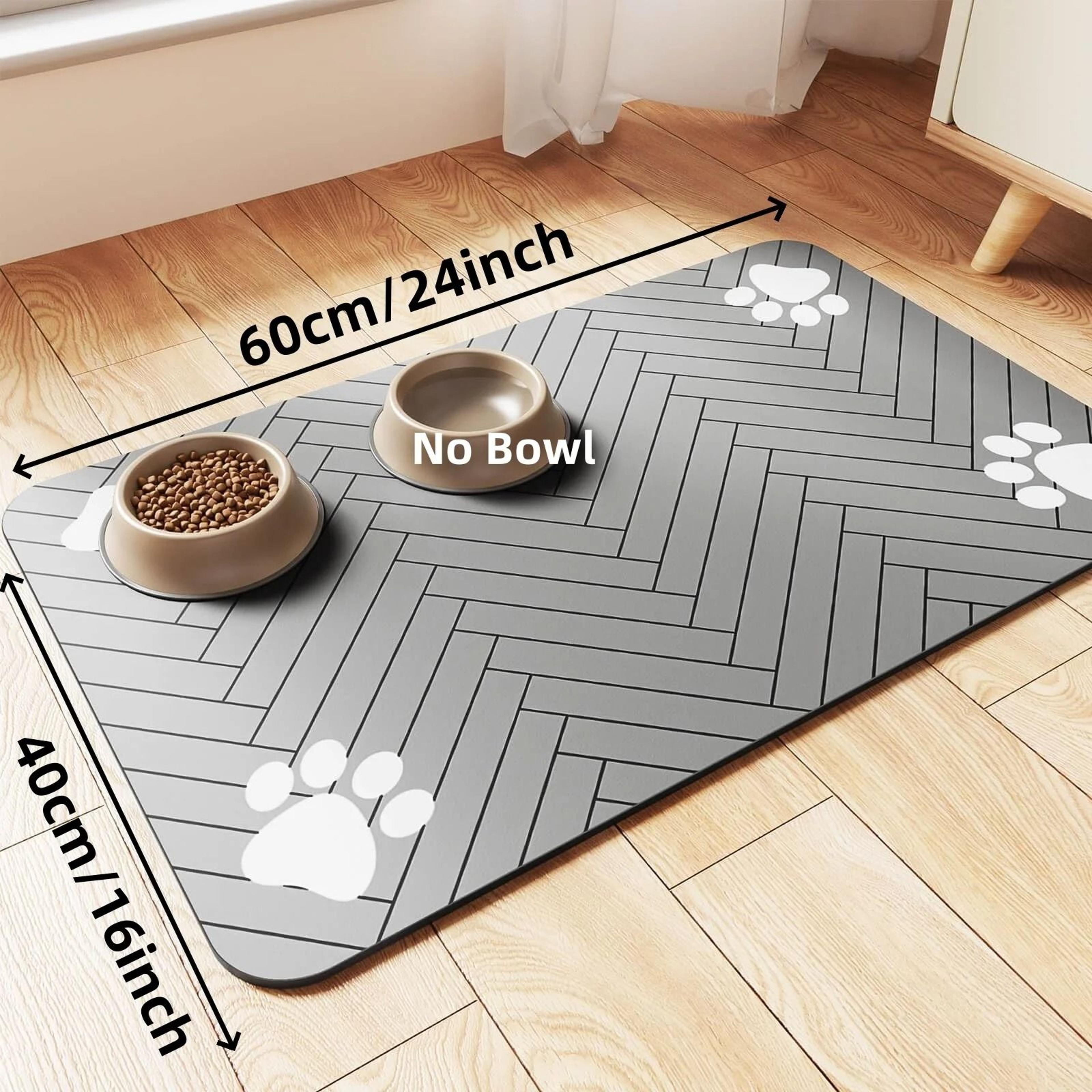 Premium Absorbent Pet Feeding Mat  Waterproof Rubber Backed QuickDry Placemat 9
