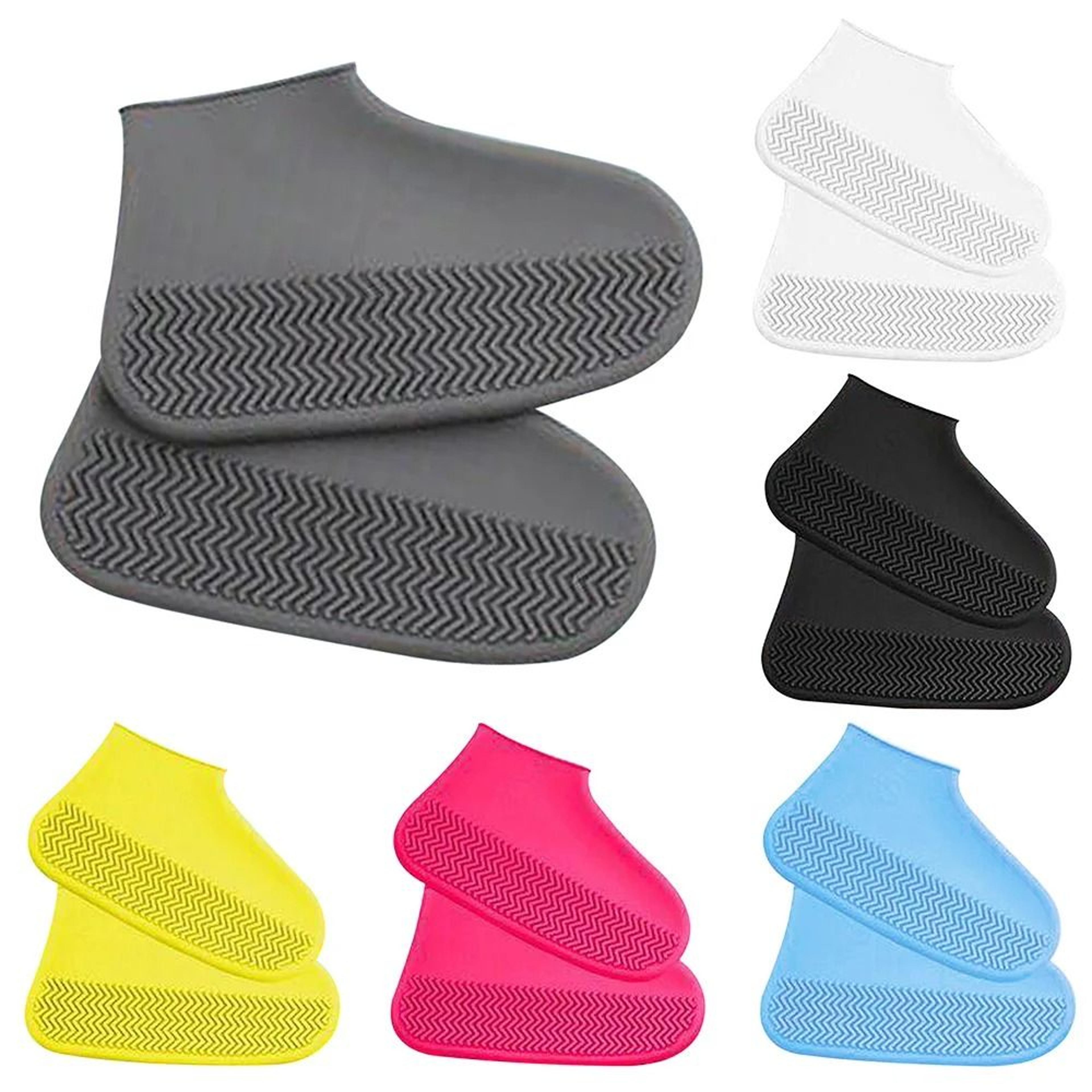 Waterproof NonSlip Silicone Rain Shoe Covers  Portable Reusable Outdoor Protection 0