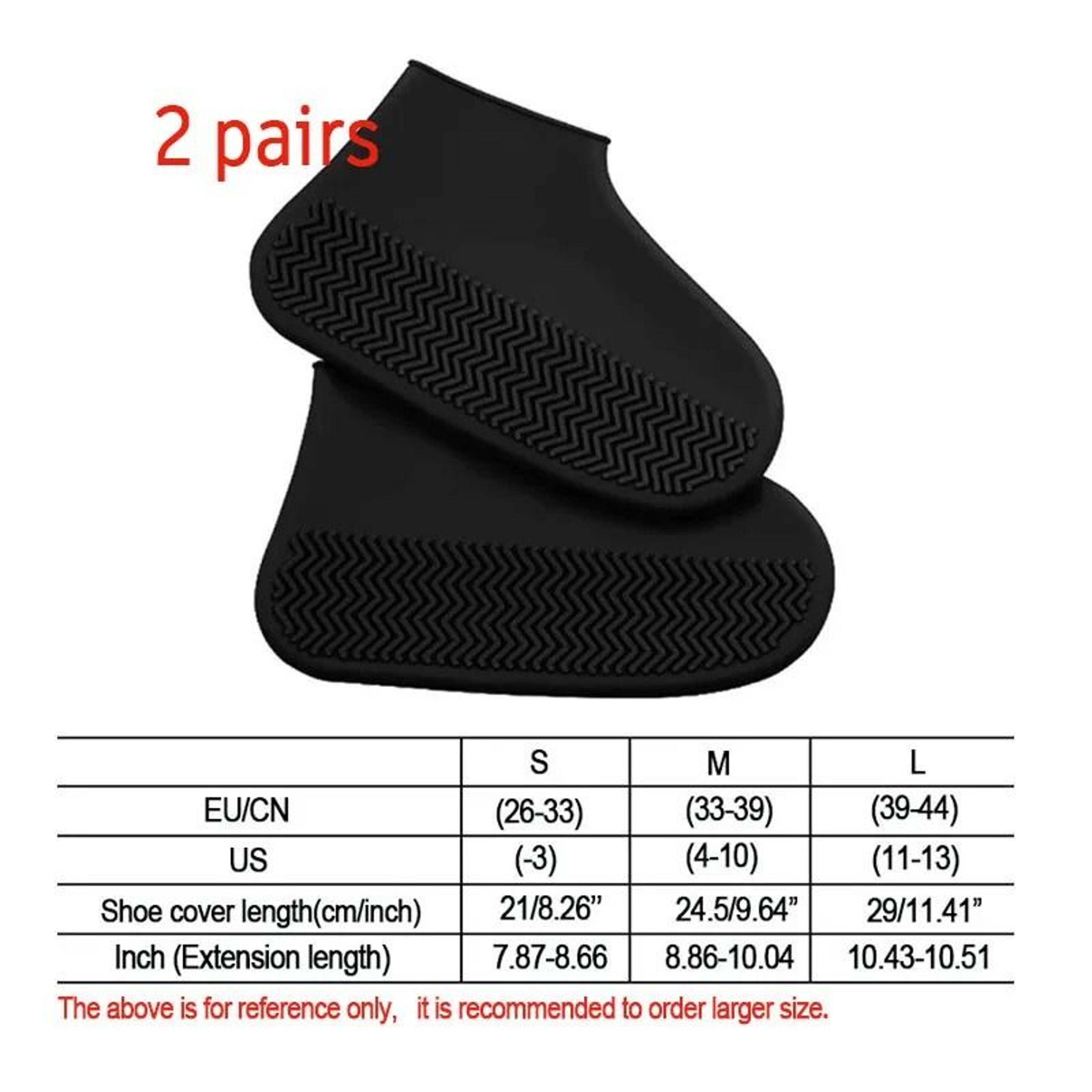 Waterproof NonSlip Silicone Rain Shoe Covers  Portable Reusable Outdoor Protection 11