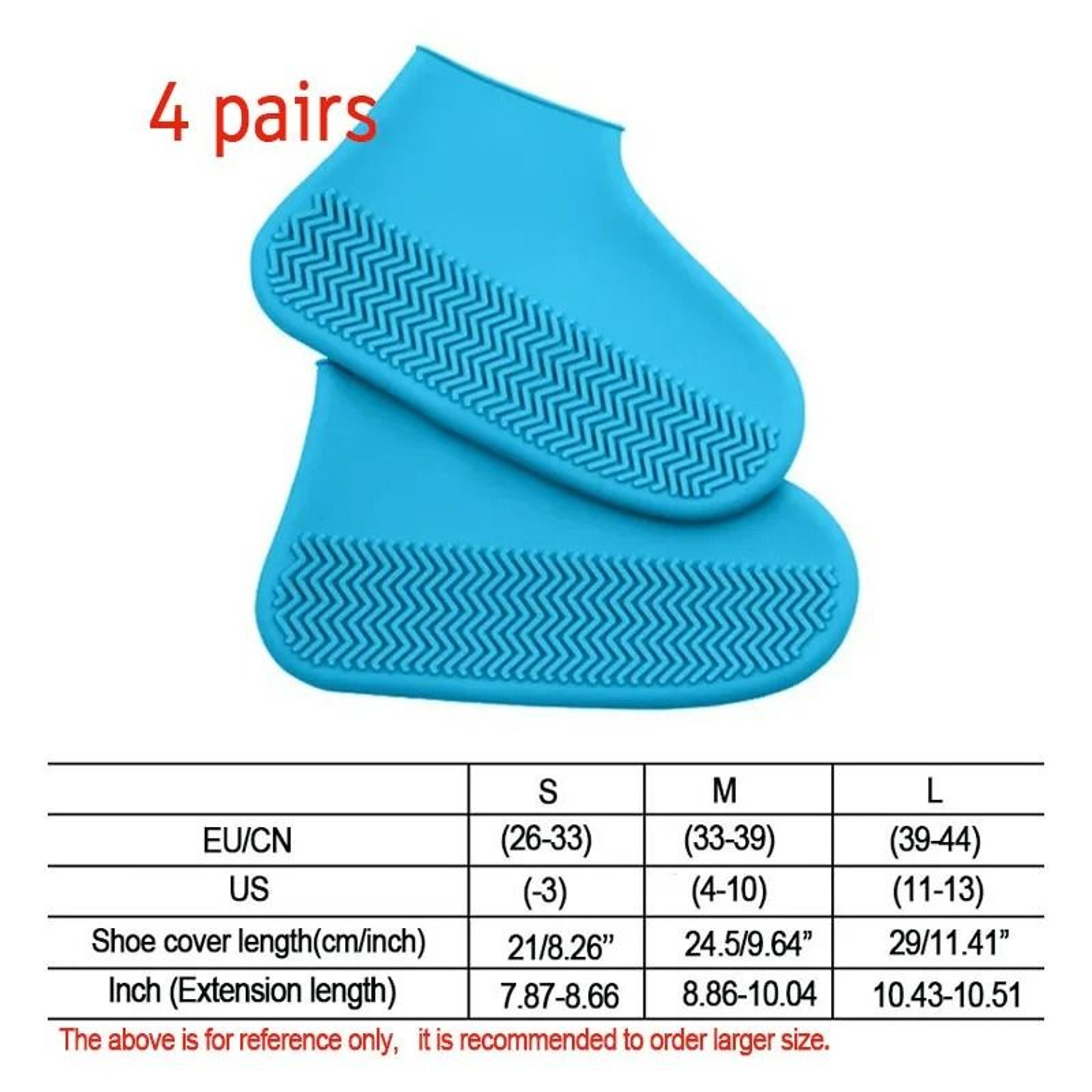 Waterproof NonSlip Silicone Rain Shoe Covers  Portable Reusable Outdoor Protection 13