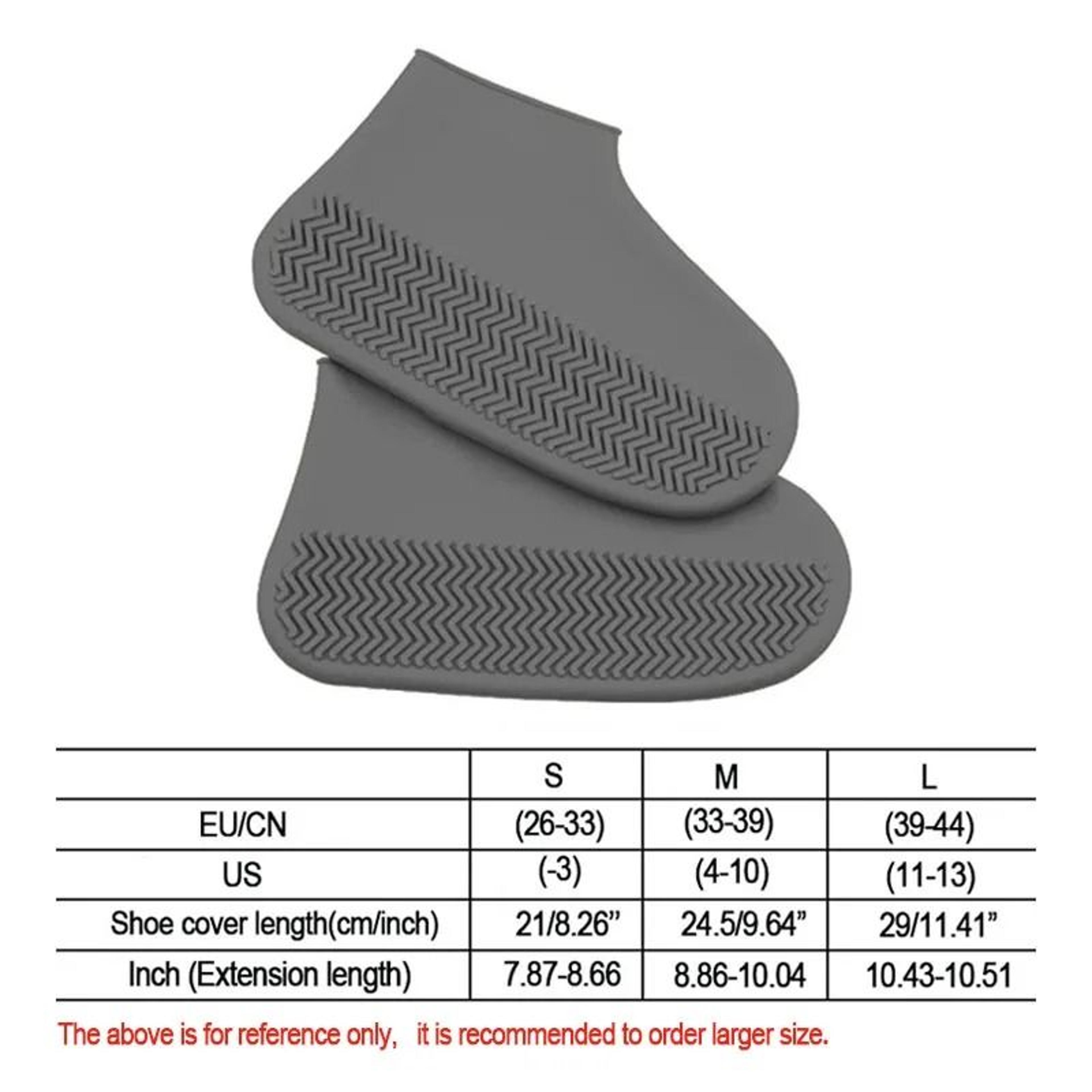 Waterproof NonSlip Silicone Rain Shoe Covers  Portable Reusable Outdoor Protection 19