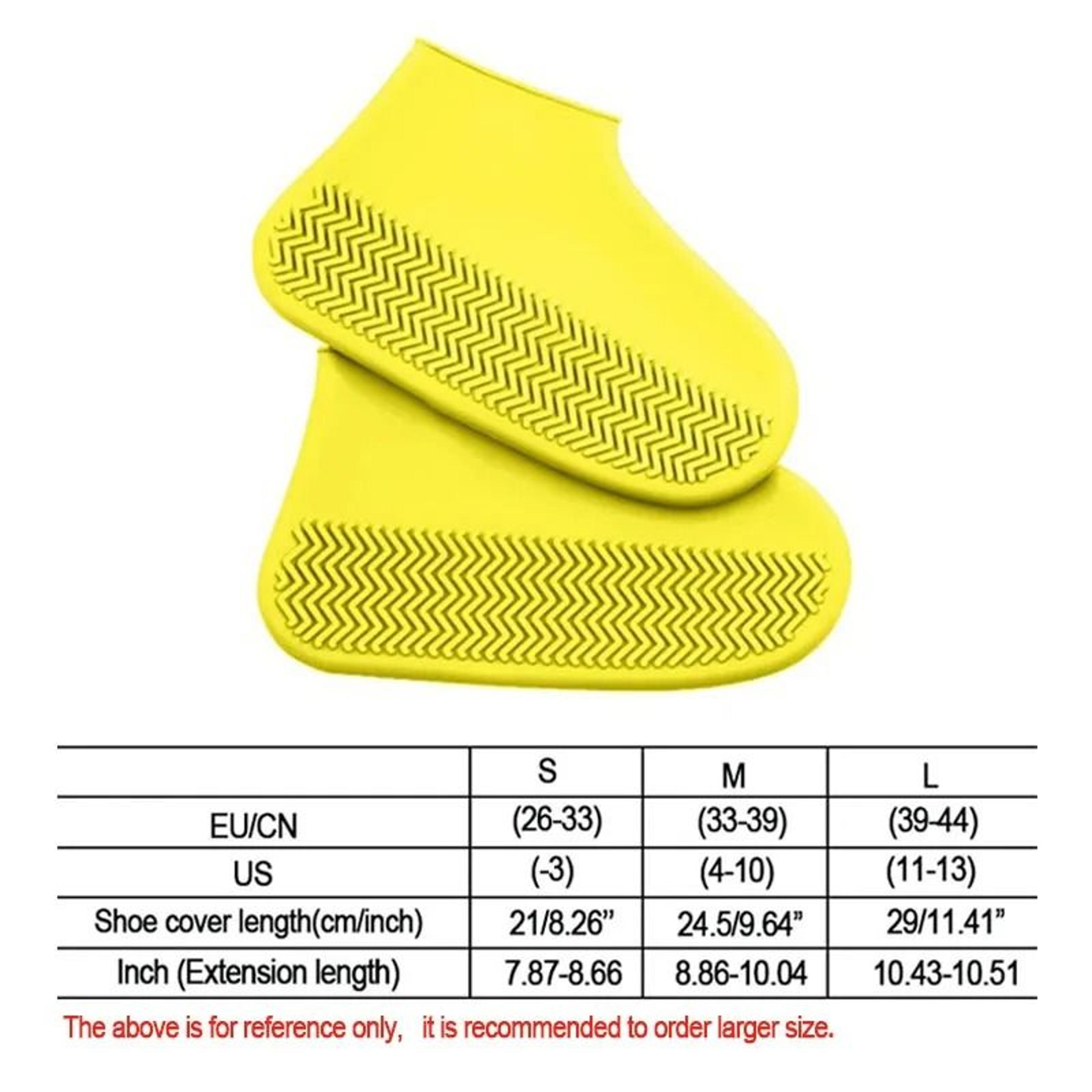 Waterproof NonSlip Silicone Rain Shoe Covers  Portable Reusable Outdoor Protection 6