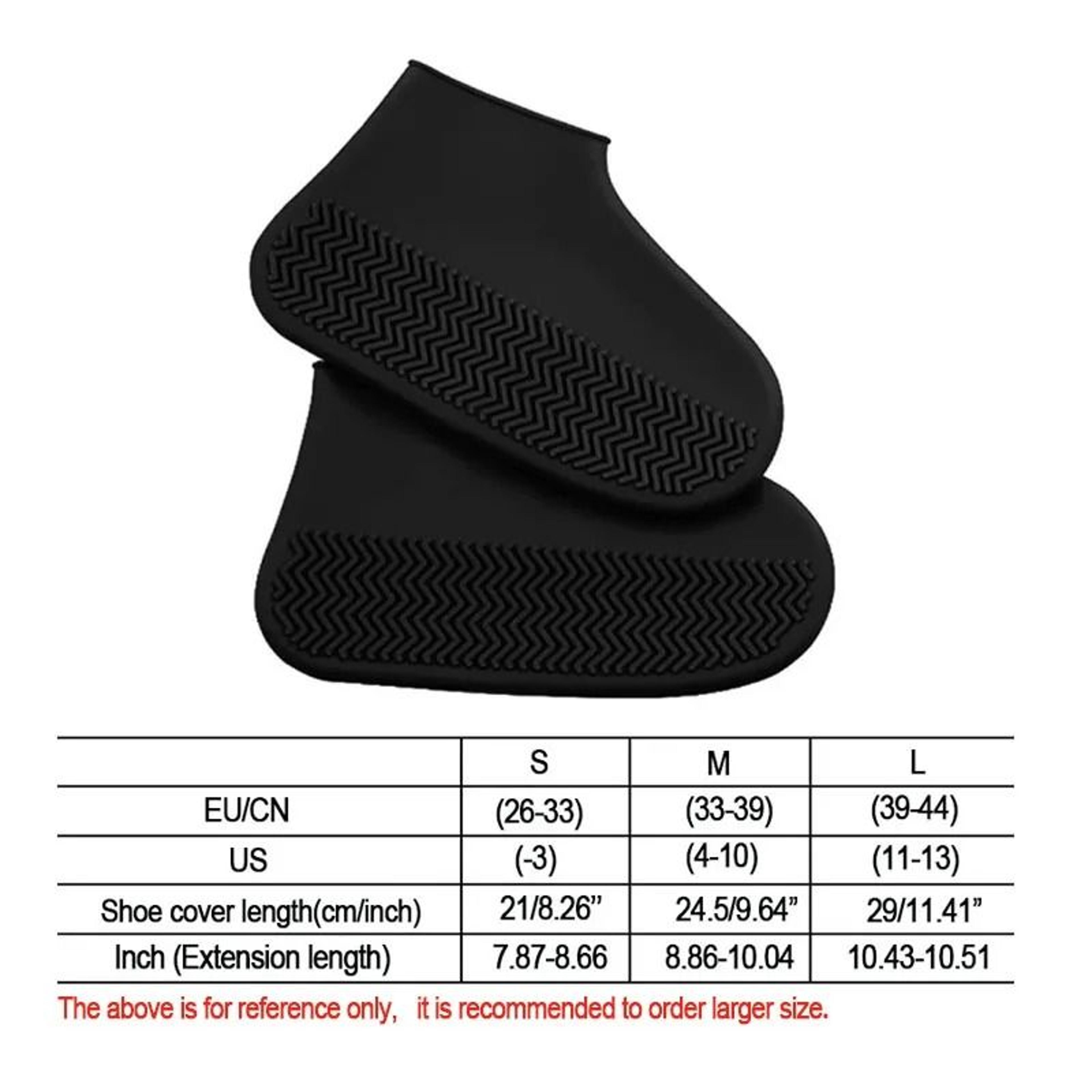 Waterproof NonSlip Silicone Rain Shoe Covers  Portable Reusable Outdoor Protection 8