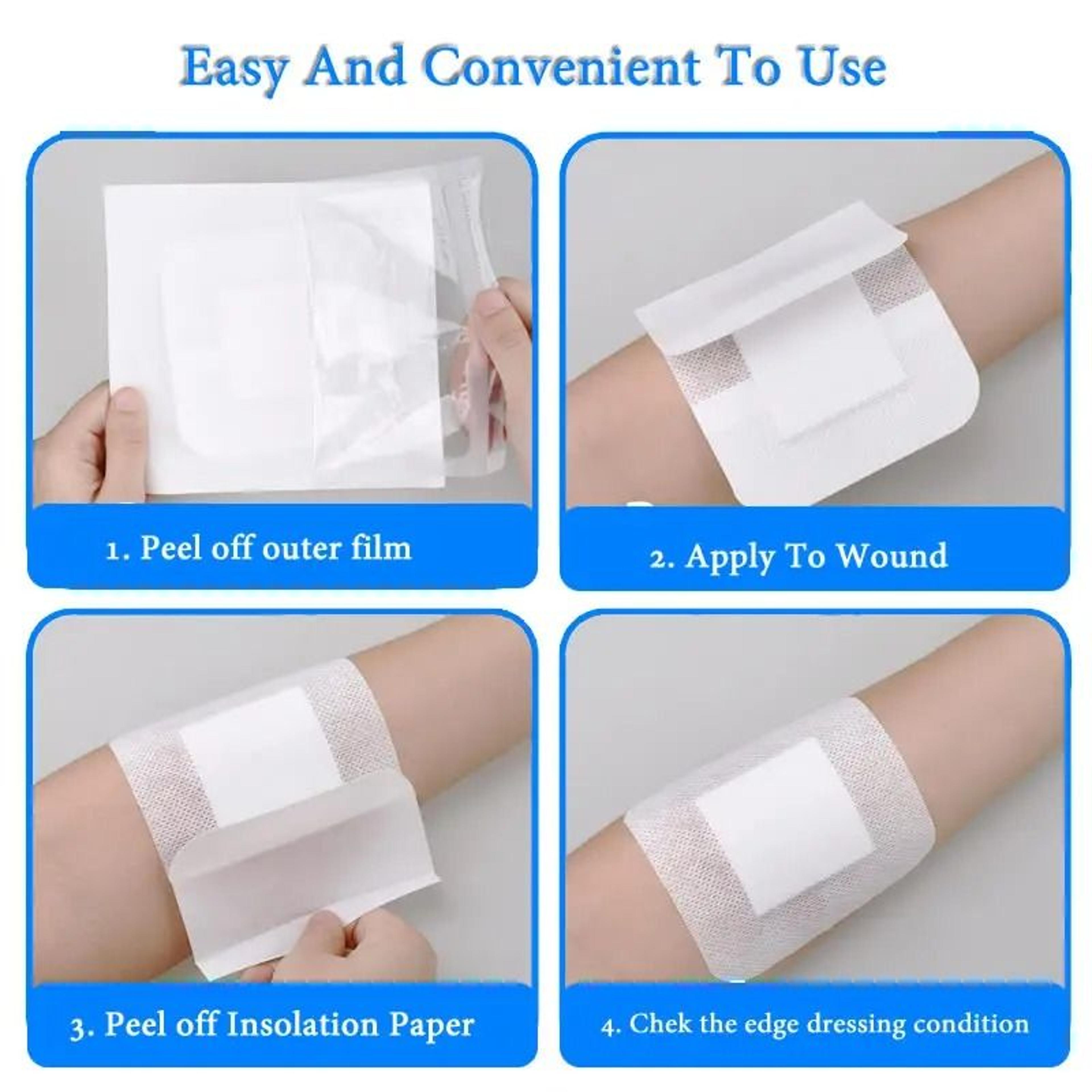 10pcs Sterile Waterproof Breathable Dressings  HighAbsorption Adhesive Plasters 3